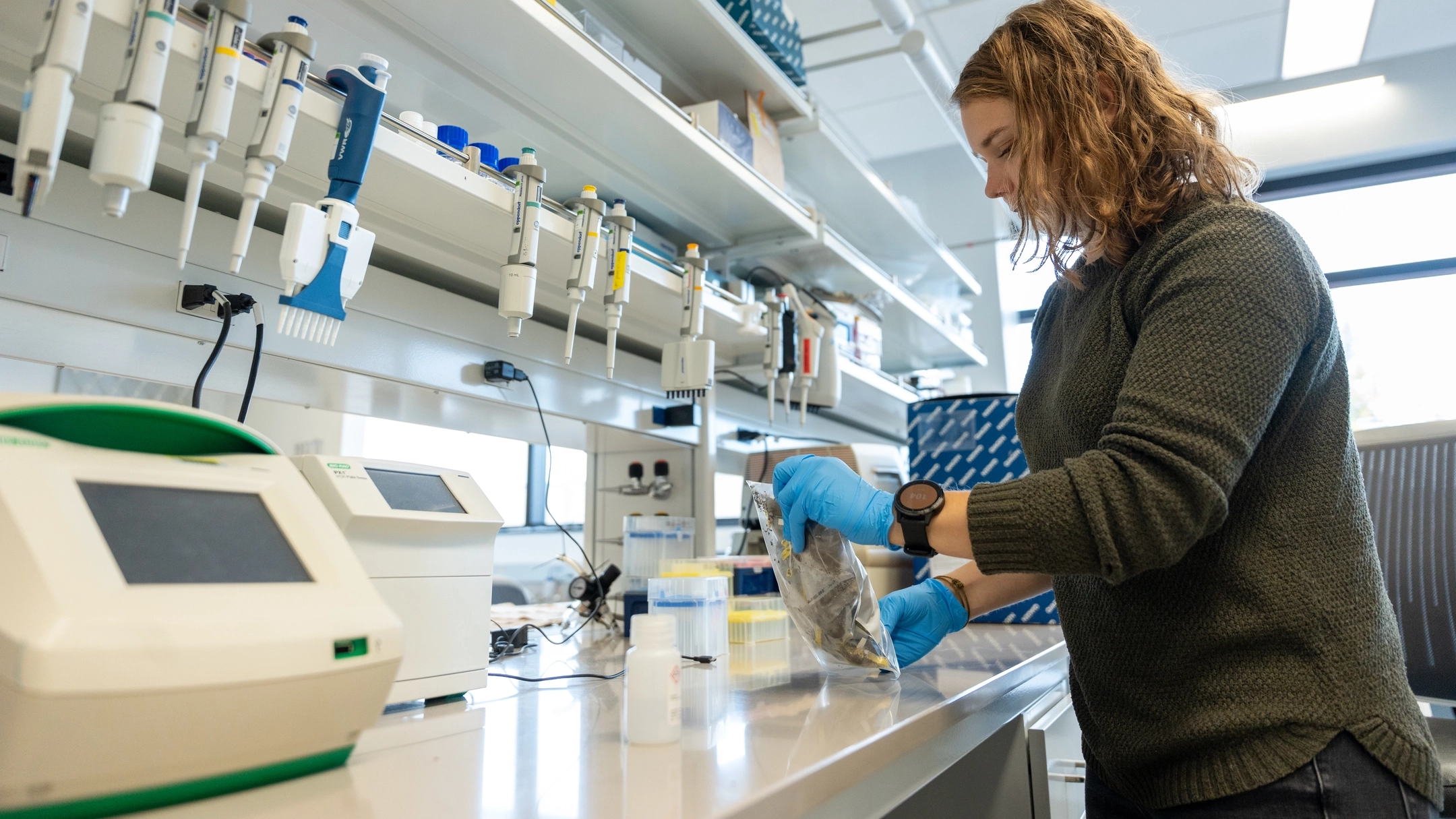 Bronte Sone is pursuing a PhD in Soil and Land Resources, focusing on soil microbial communities. She'll start a post-doc at UI in January.