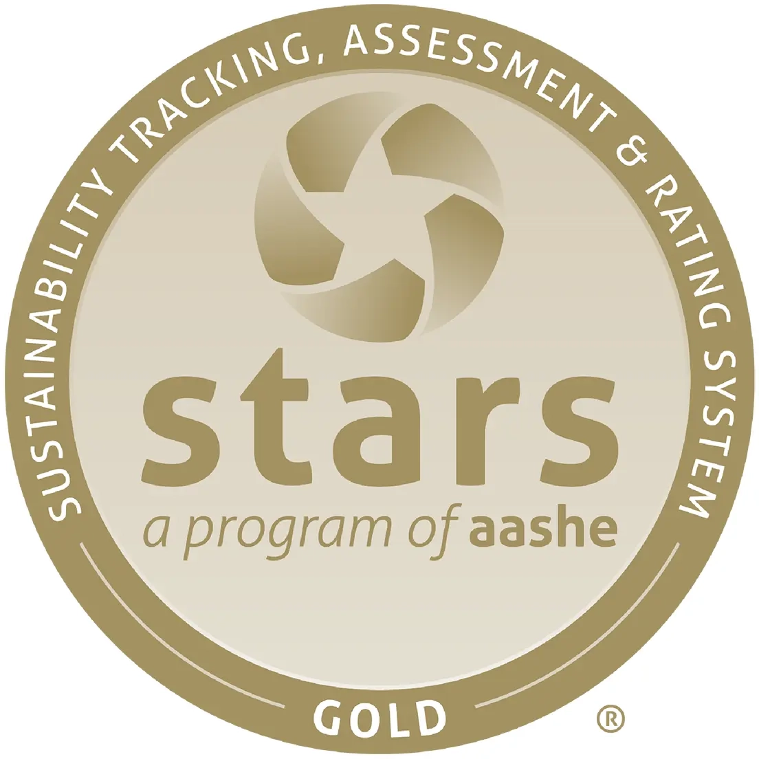 Sustainability STARS gold rating badge