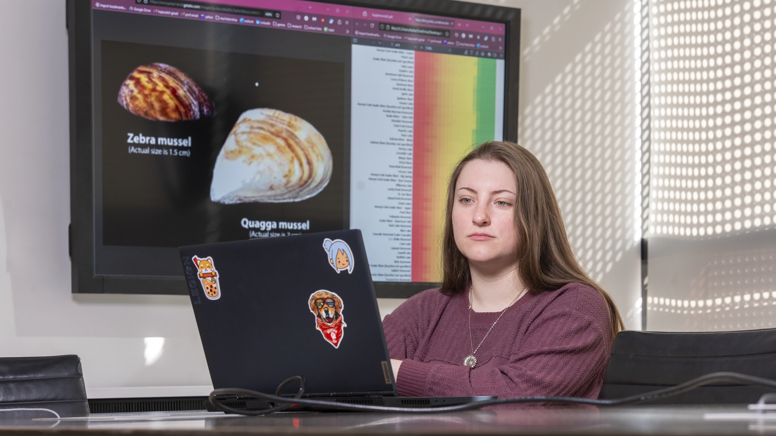 Katie Theissen is a College of Science math student who is working with biologists crunching data that could prevent quagga mussel infestations in Idaho.