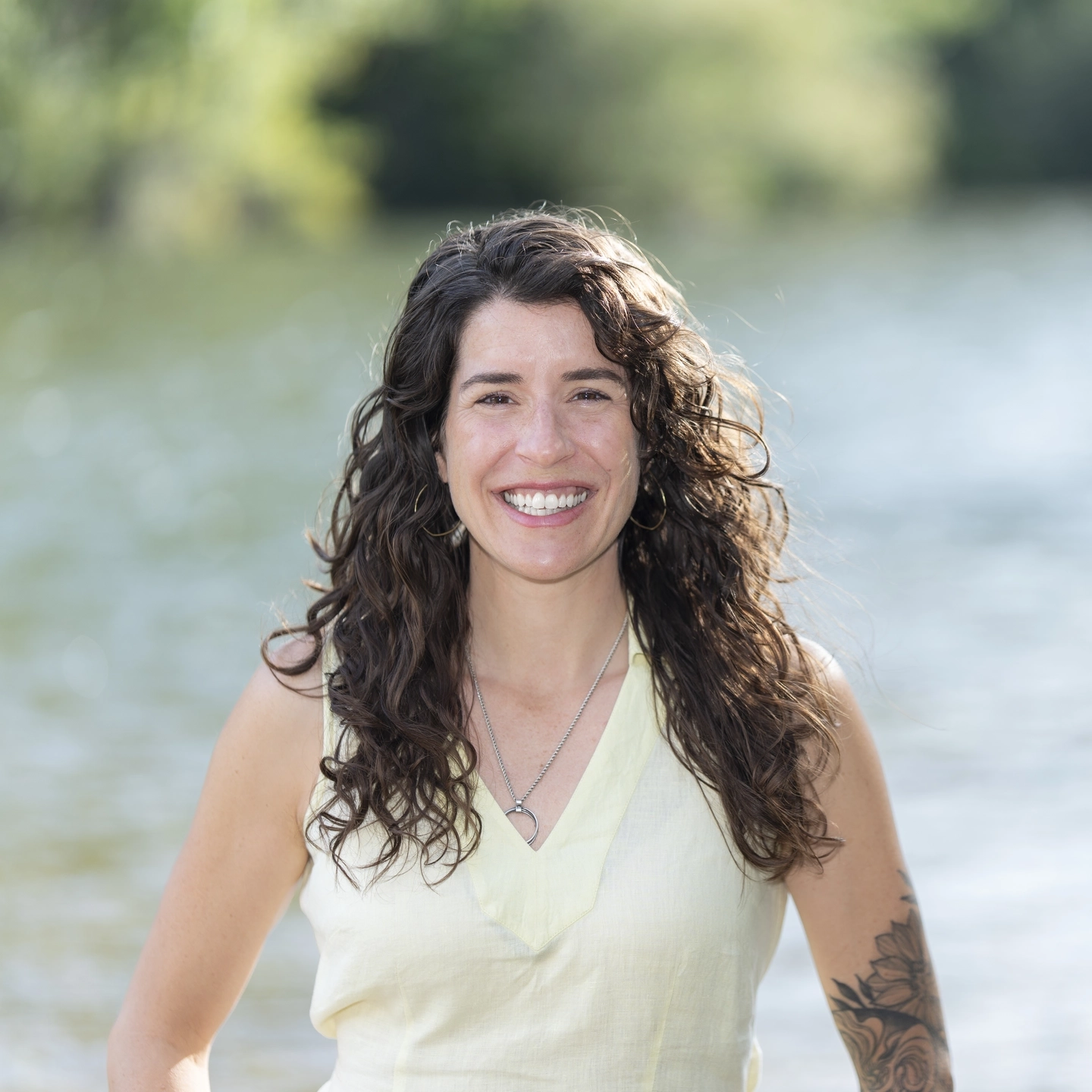 Kendra Kaiser, Director and Assistant Research Faculty at the Idaho Water Resources Research Institute, is pictured along the Boise River on Monday, August 4, 2025.