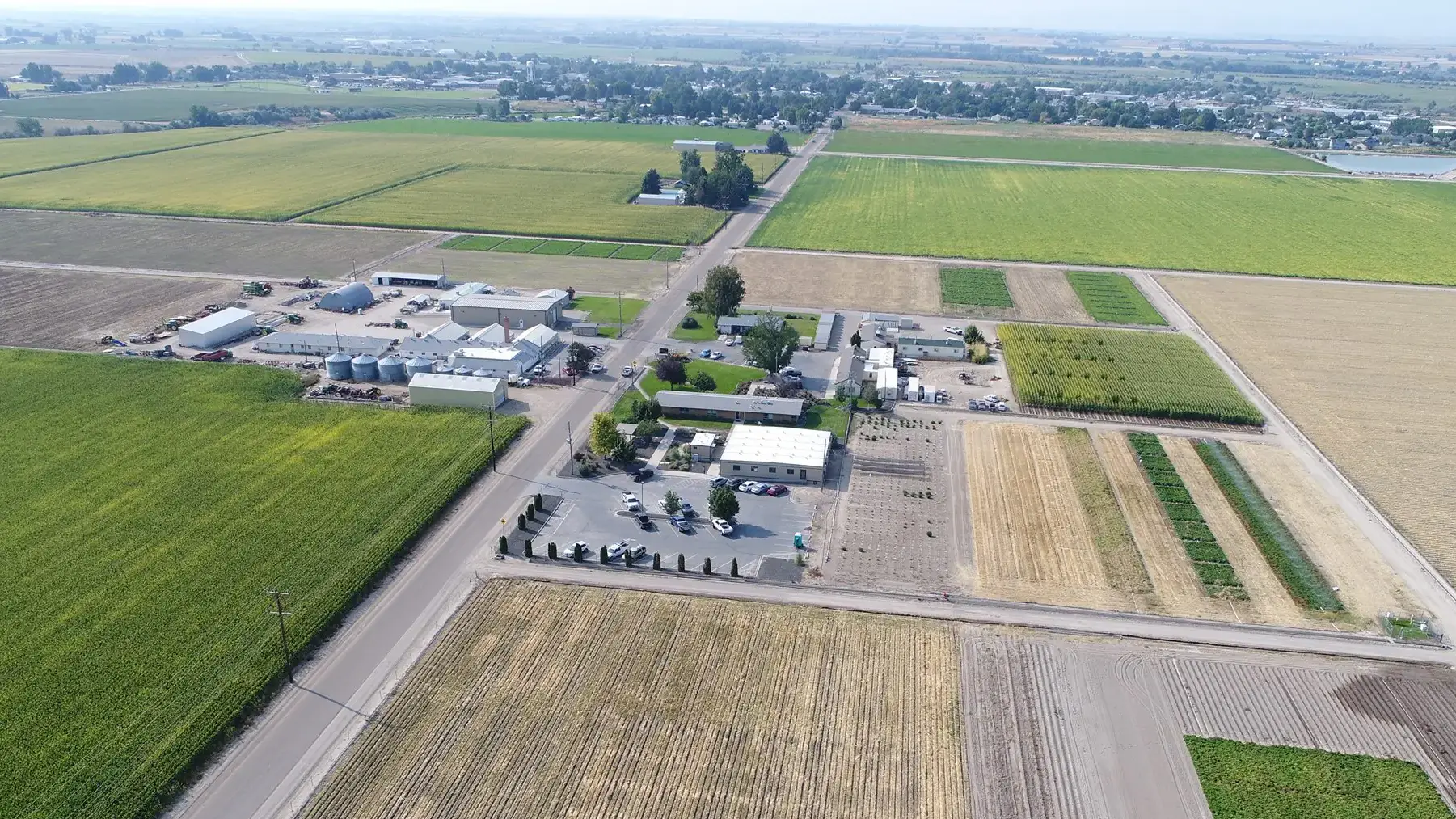 Aerial view of the Parma Research and Extension Center