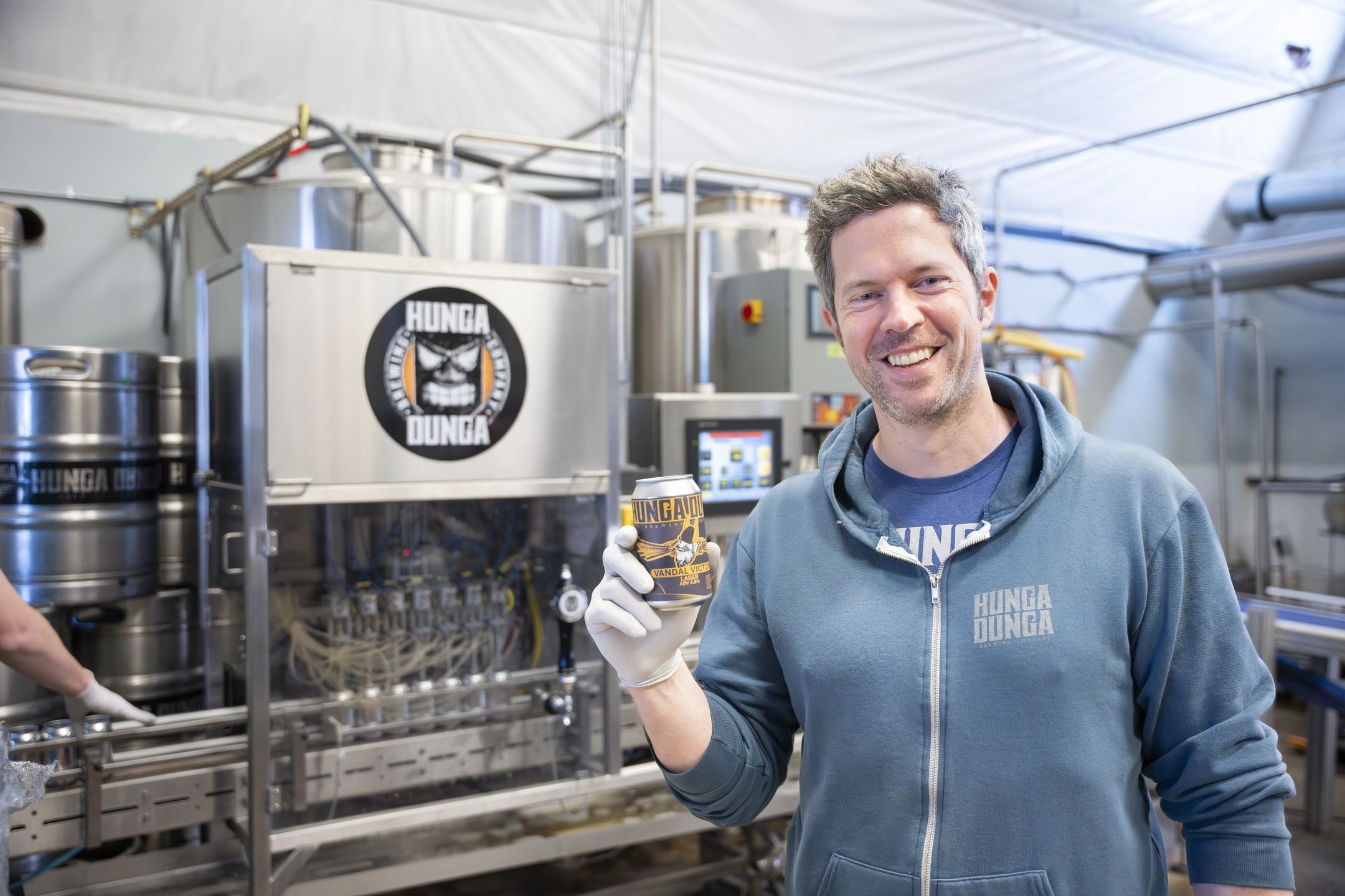 We're getting a Vandal beer! Graham Lily, at Hunga Dunga is brewing and bottling the pale ale.