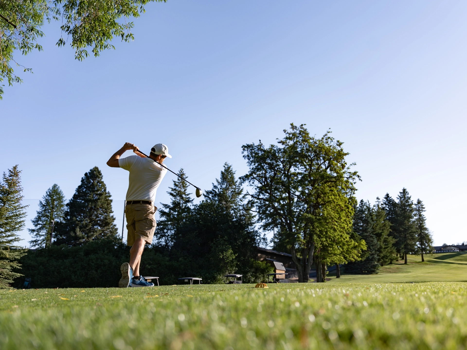 University of Idaho Professional Golf Management playing a round of golf on the Vandal Golf Course.