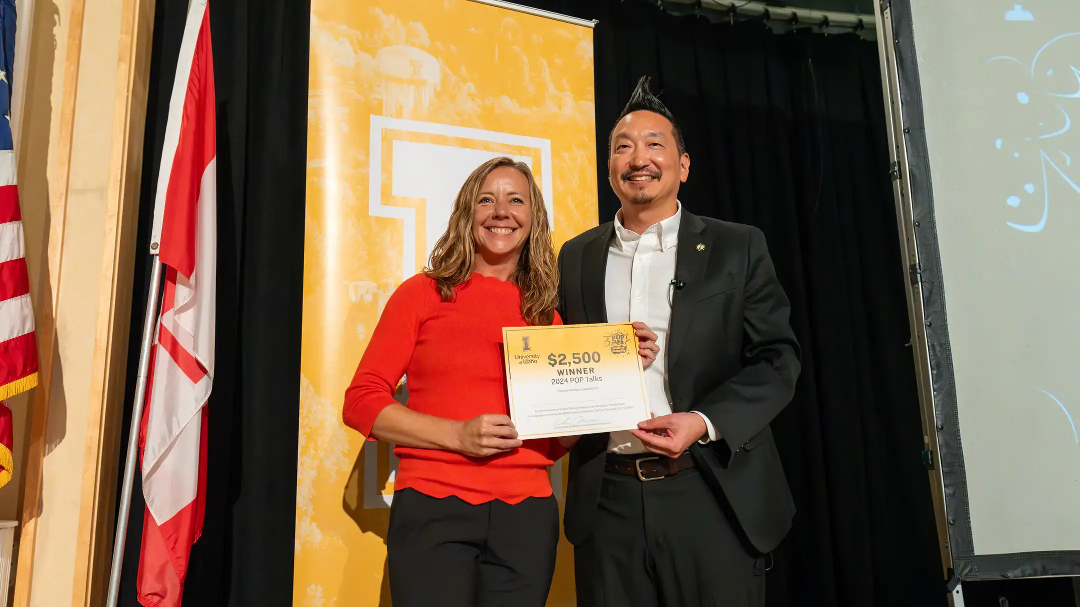 POP Talks 2024 showcases University of Idaho research through engaging, bite-sized presentations in the Bruce M. Pitman Center International Ballroom.