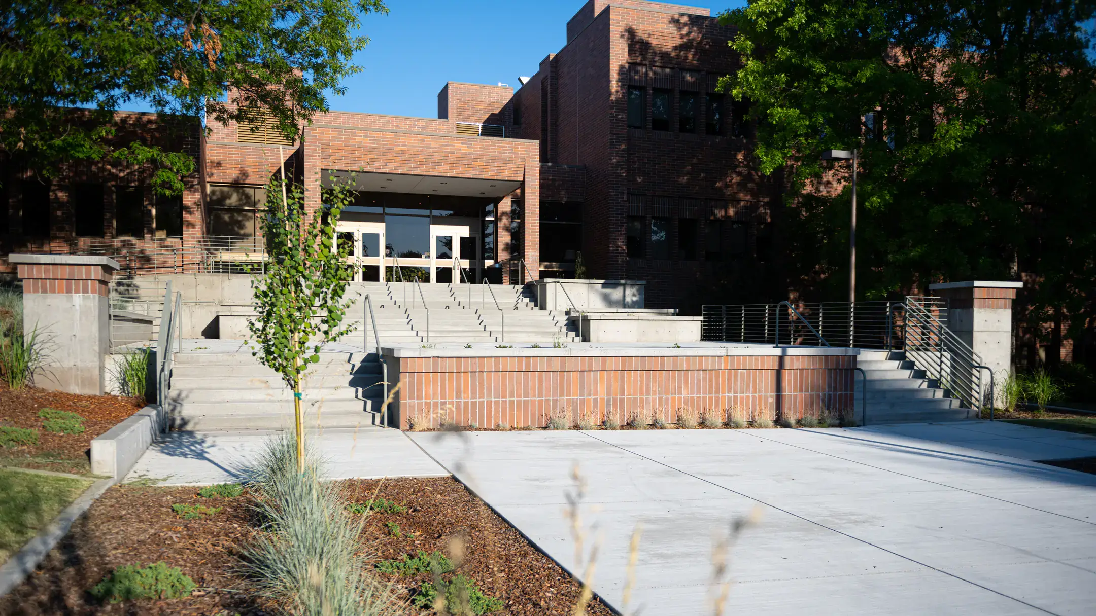Season campus scenery spring stock