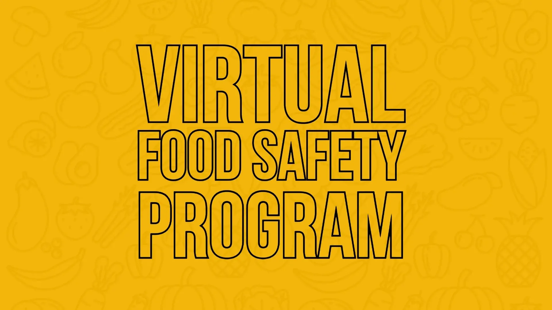 Virtual food safety program graphic