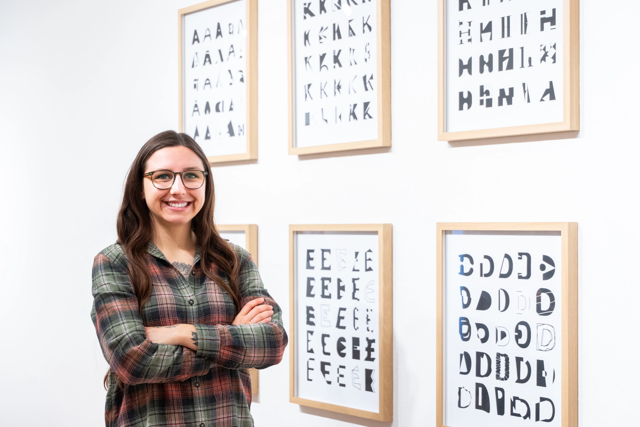 The MFA Exhibition, held in the Ridenbaugh Gallery and Reflections Gallery, is photographed Friday, March 28, 2025.