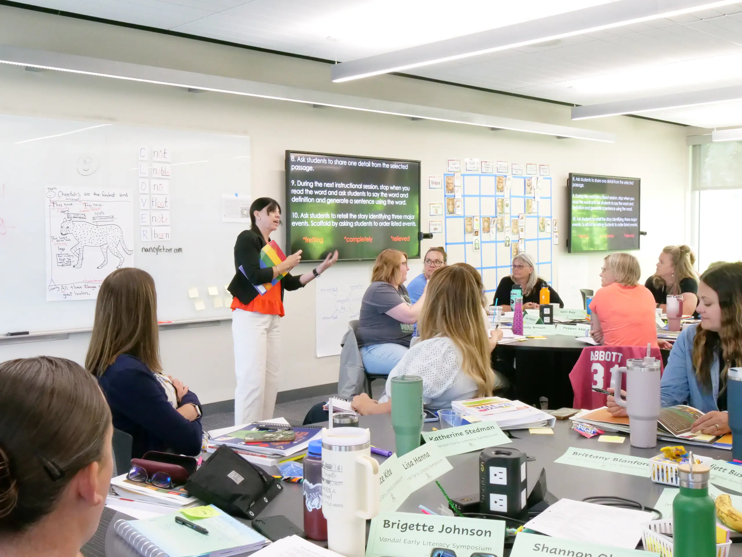 Students in classroom at Vandal Early Literature Program
