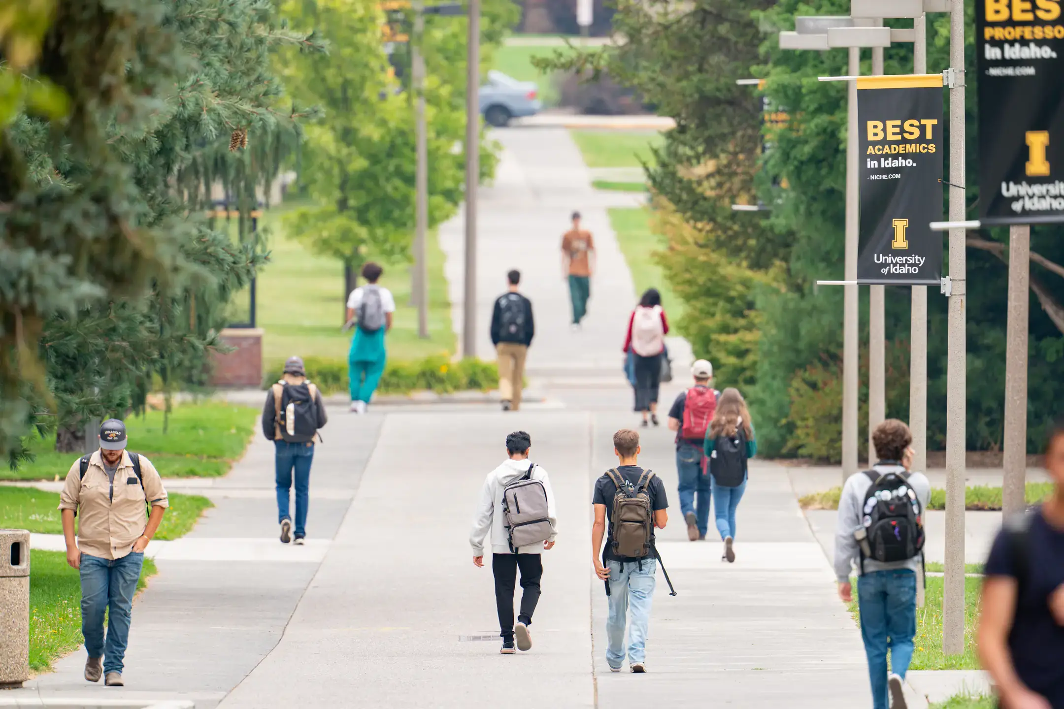 2024 summer seasonal photos of the University of Idaho campus in Moscow.