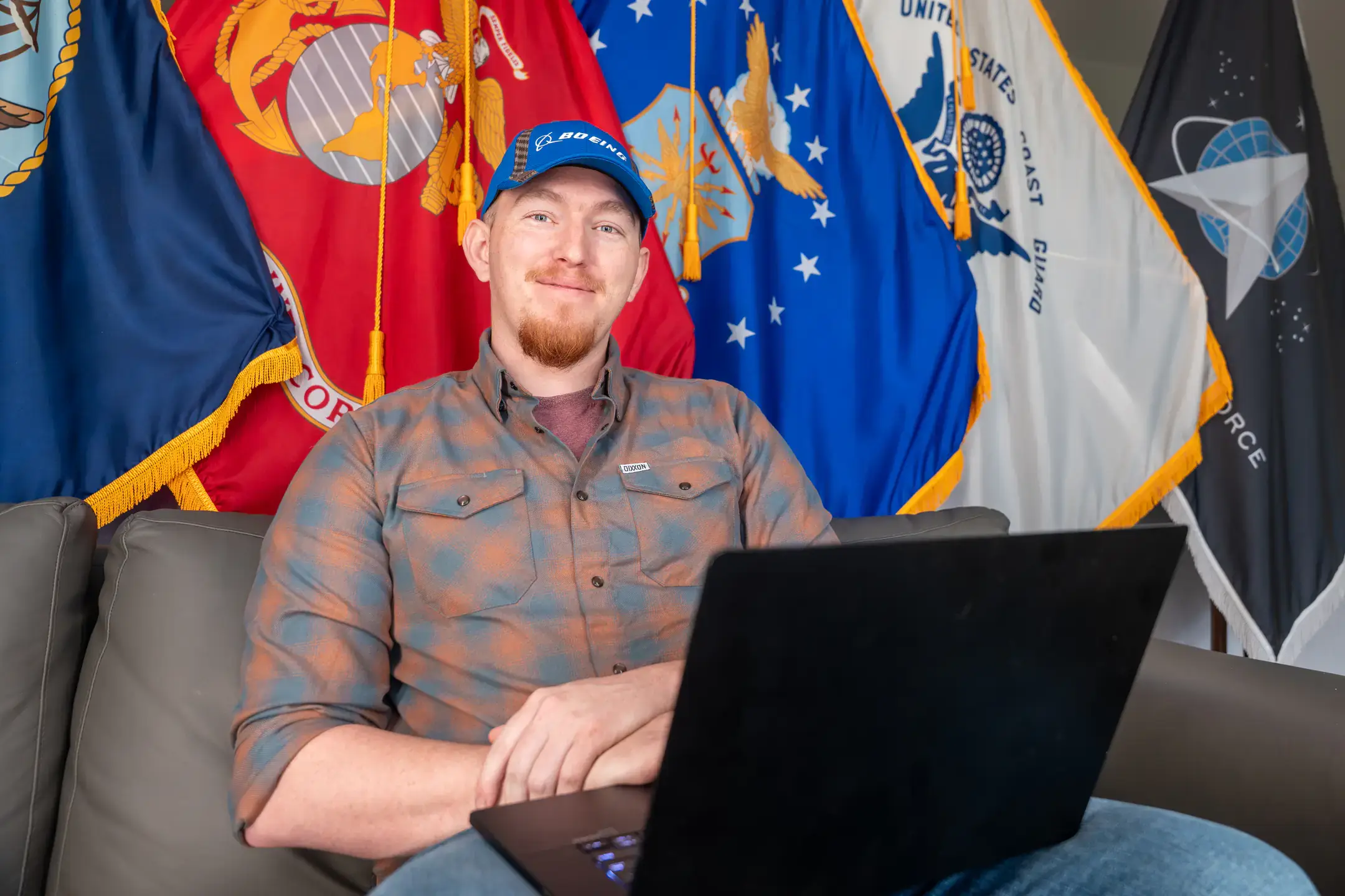 Cody Conger, a Marine Corps veteran studying Mechanical Engineering and Aerospace, is pictured at the Military and Veteran Services Office on Thursday, April 16, 2026. As a student, the former helicopter mechanic has been involved with the Veteran's Club, the Electric Off-Road Vehicle Team, and also helped start and lead the Vandal American Institute of Aeronautics and Astronautics (AIAA) design/build/fly team. Upon graduation, Conger has accepted a job with Boeing.