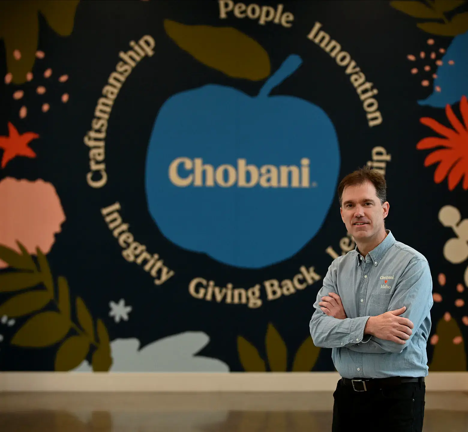 Peter Krell, a senior food scientist with Chobani, is pictured at the company’s plant in Twin Falls, Idaho.