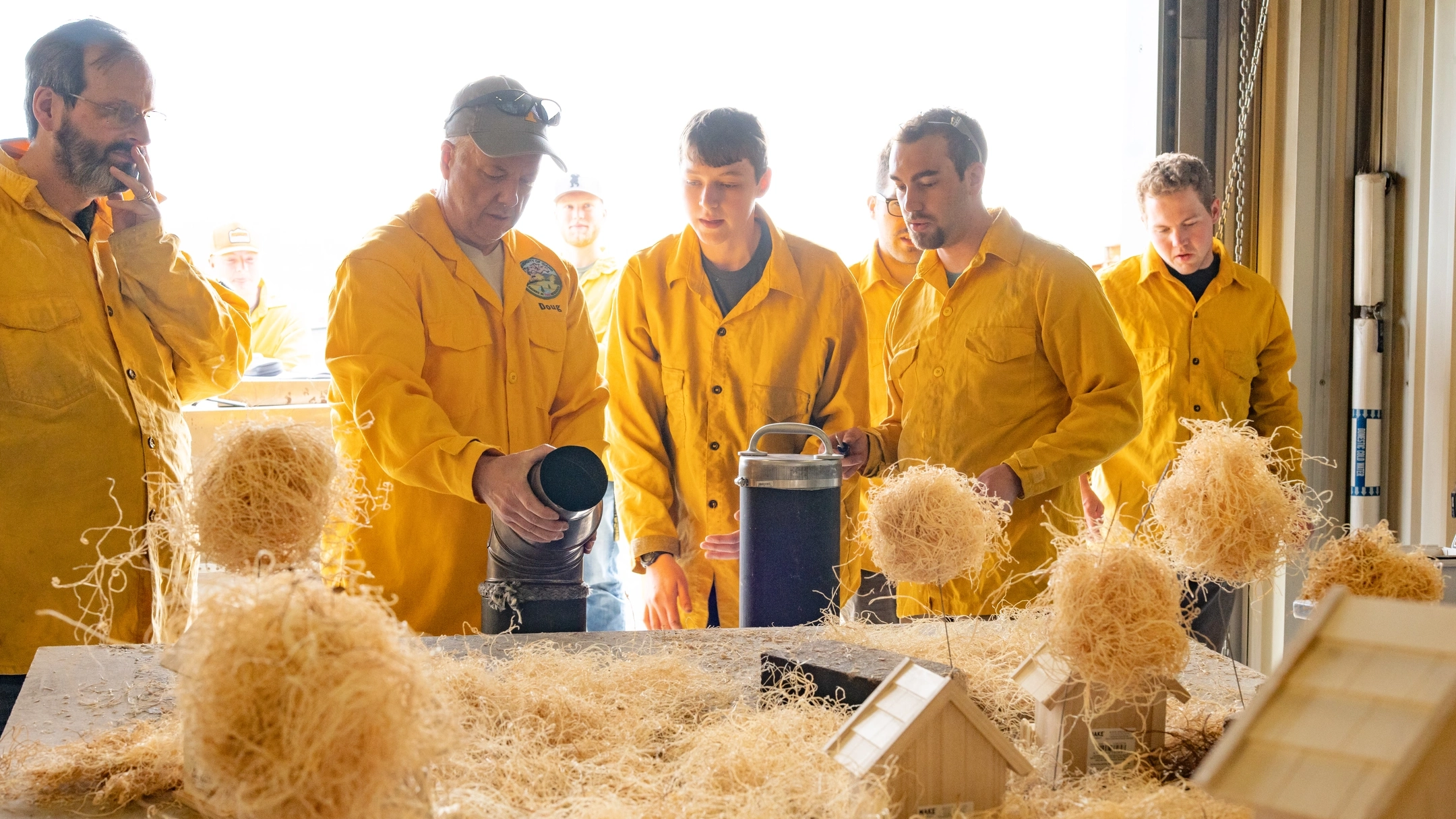 College of Natural Resources Ember Generator for Forest Fire Simulation team.  The Ember Generator is used to simulate wildfire conditions and allow for the study of ember propagated wildfires.