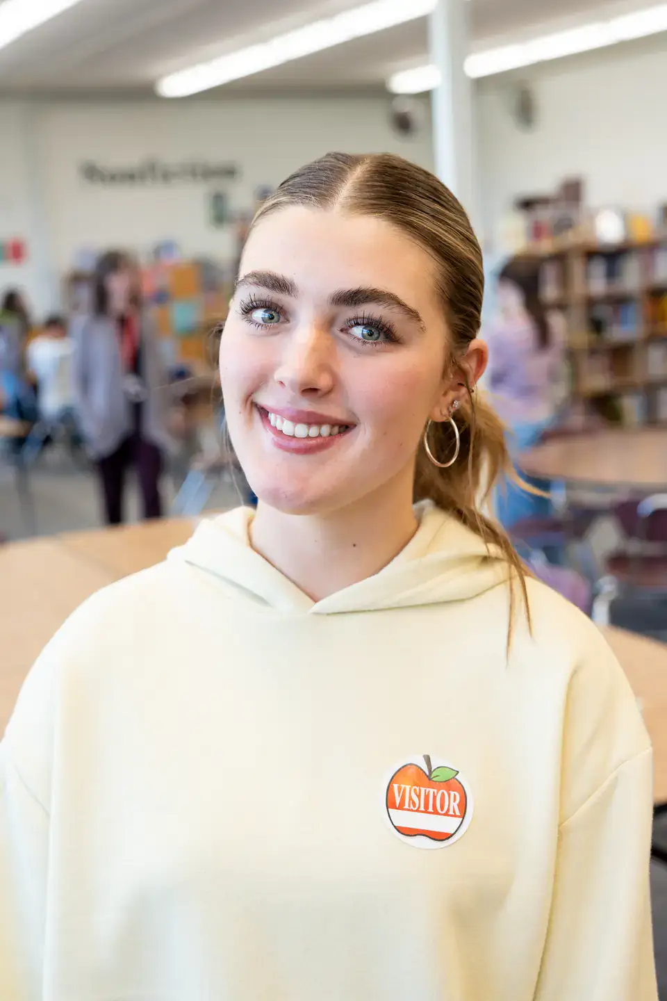 Moscow Middle School students and U of I students collaborate on the 2026 Common Read in the Moscow Middle School Library on Friday, February 27, 2026. This year's Common Read is "The Small and the Mighty," by Sharon McMahon.