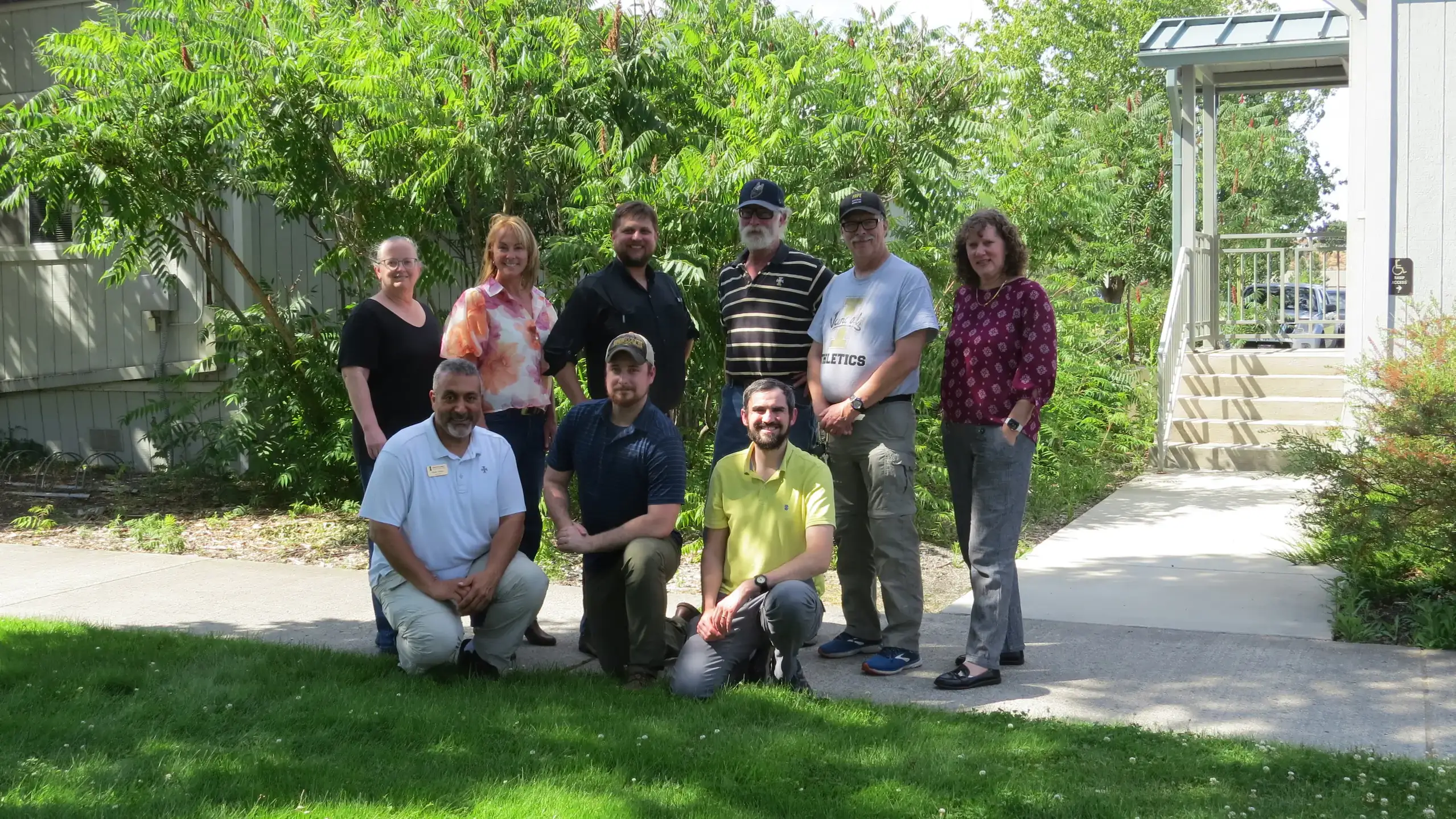 A group of people posing for a photo.