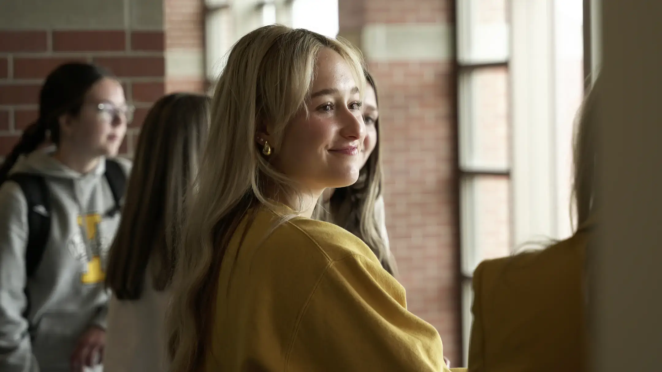 people at Atrium Balcony