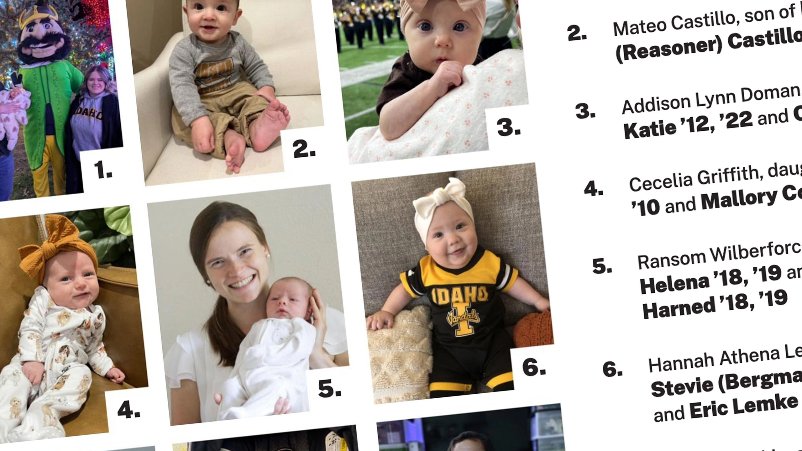 Screenshot of the Future Vandals section of the Here we have Idaho magazine