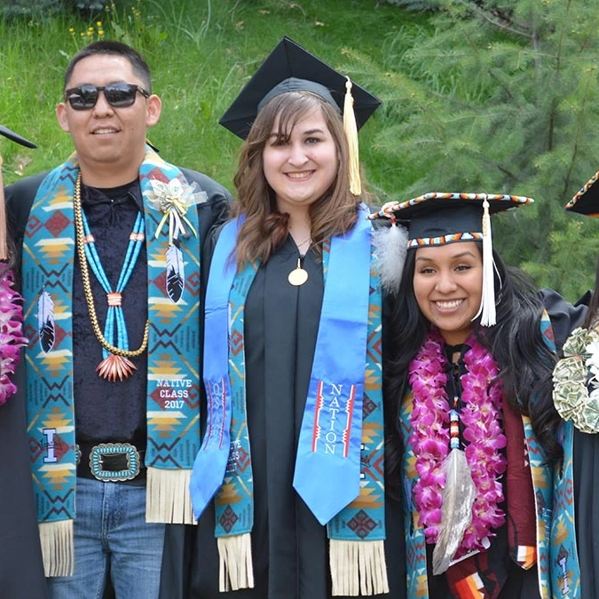 2017 Graduates: Corey Ena, Joshua Begay, Rebekah Sandford, Mariajuana James, Sienna Reuben Not Pictured: Vincent Allen, Jenny Blackeagle, Elizabeth Kang, Ike Martinez, Rayshal Spalding,