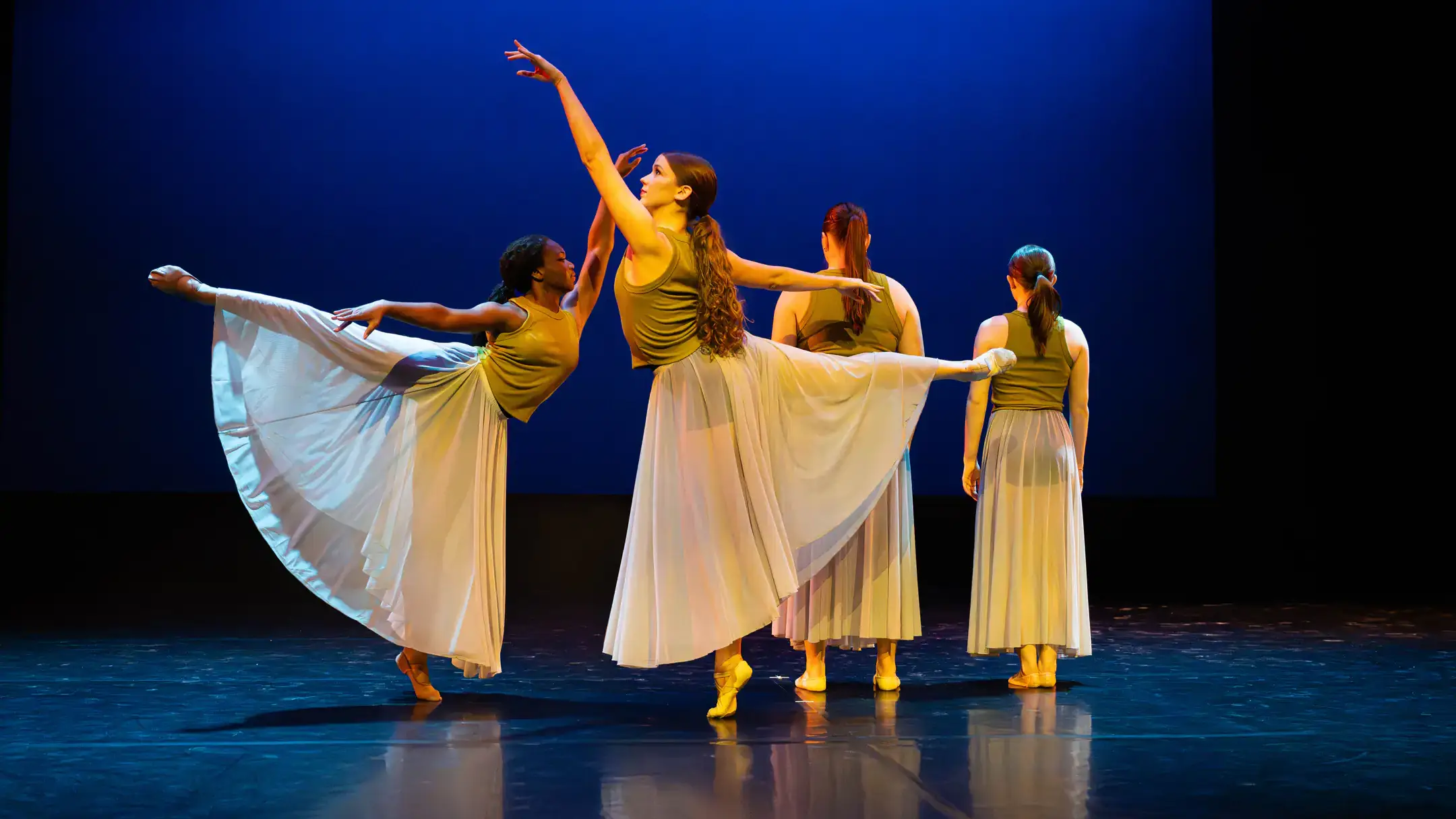 Rehearsal for the University of Idaho Dance Ensemble’s performance of “Uncharted” on Tuesday, November 18, 2025 at the Hartung Theater.