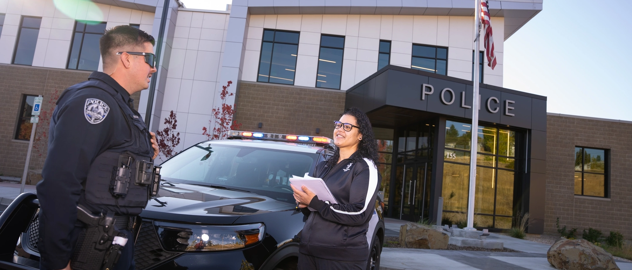 Student Bex Riehm goes on ride-alongs with Moscow Police Department and is a member of the Citizens Police Academy will graduate next spring with a criminology and psych degree