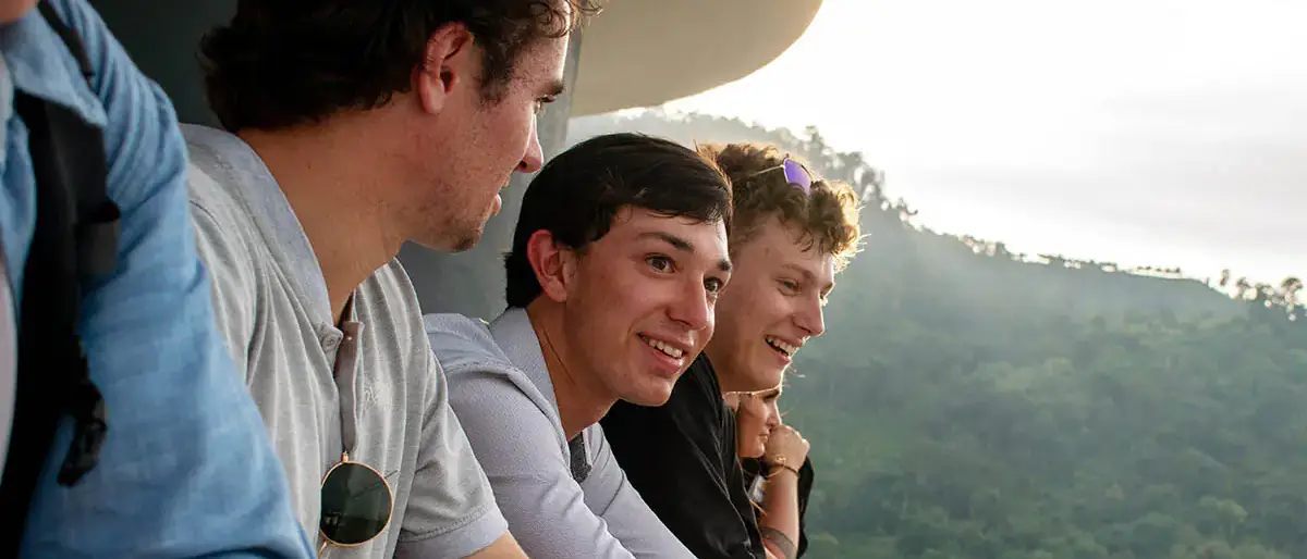 CAA study abroad group in Artes Tower Penang