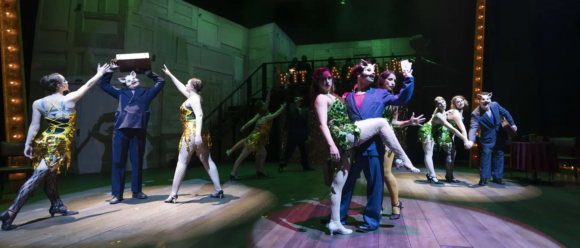 CLASS Department of Theatre Arts performers playing live on stage. 