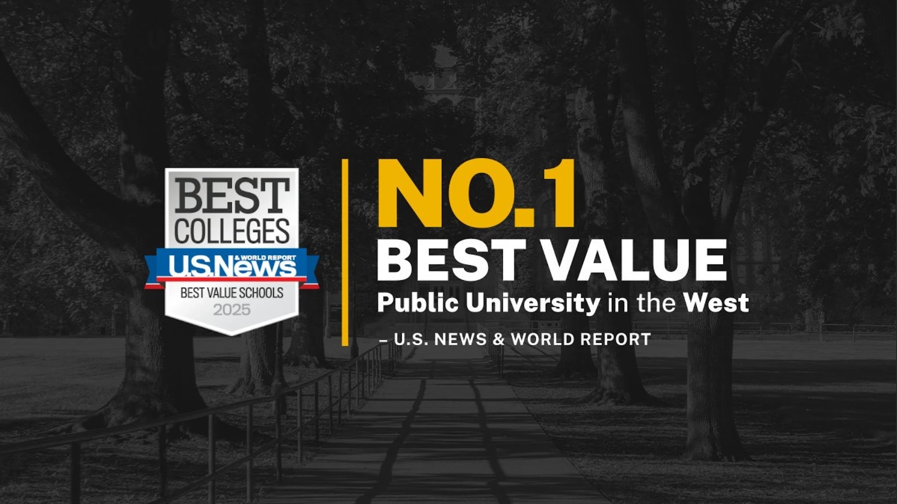 No. 1 Best Value public university in the west