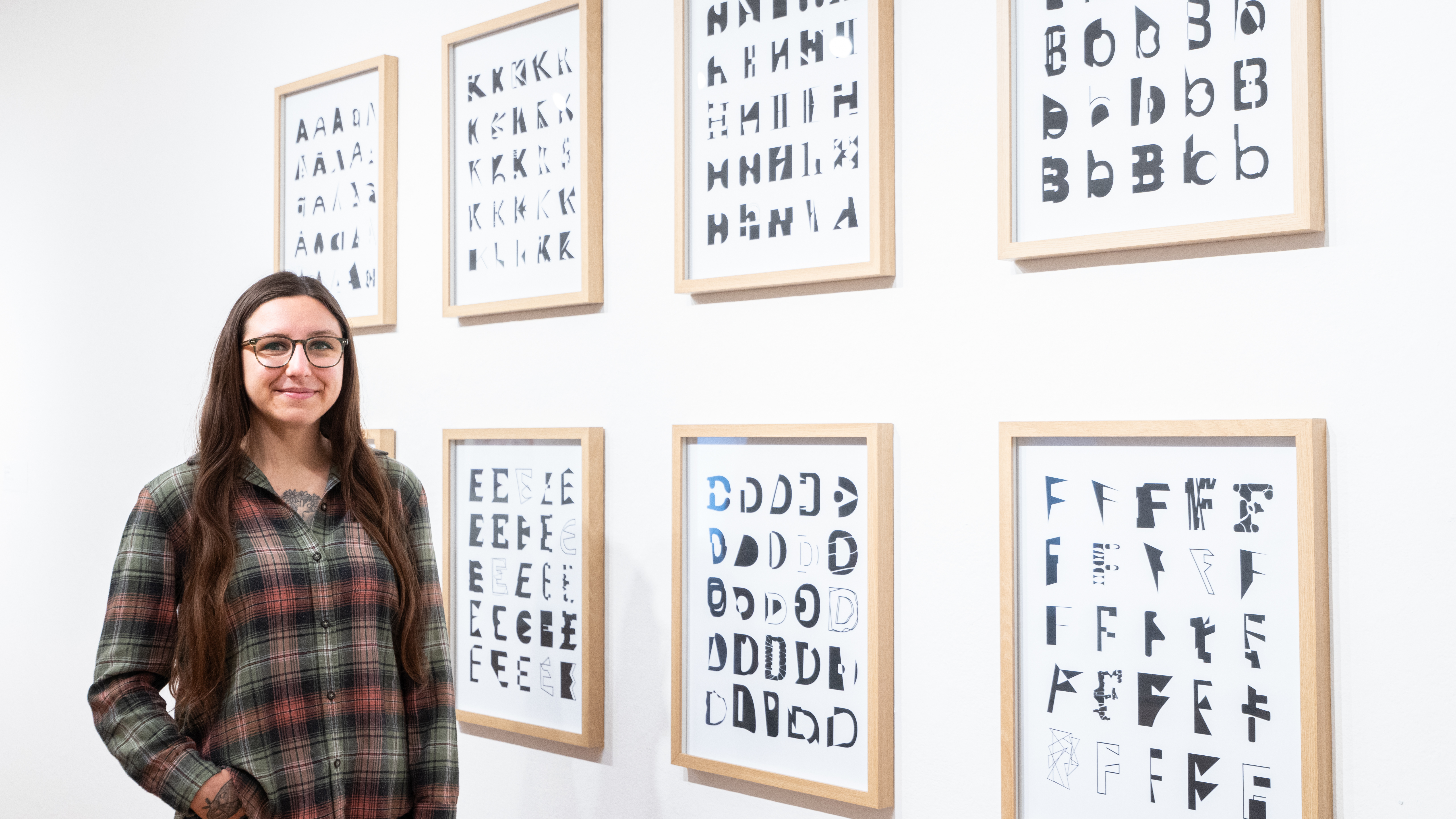 The MFA Exhibition, held in the Ridenbaugh Gallery and Reflections Gallery, is photographed Friday, March 28, 2025.