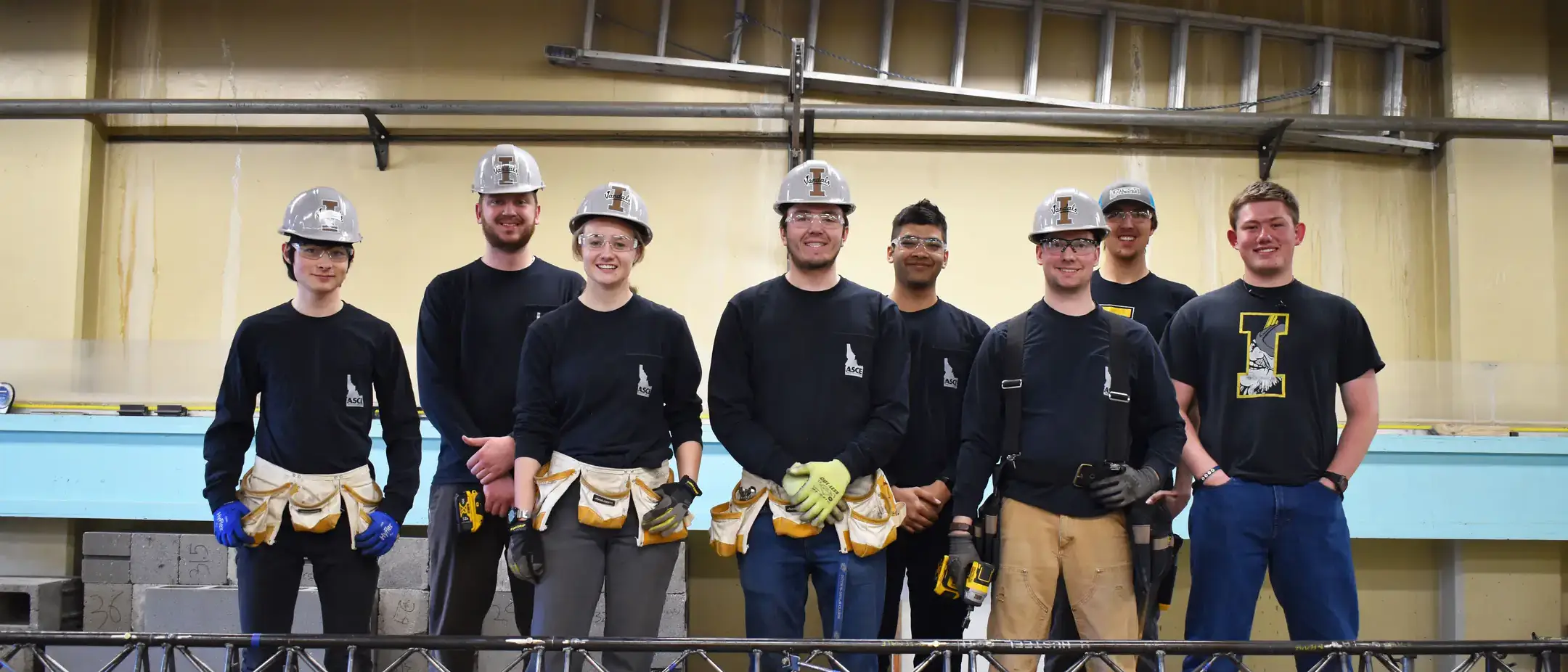 Civil and Environmental Engineering team pose for photo