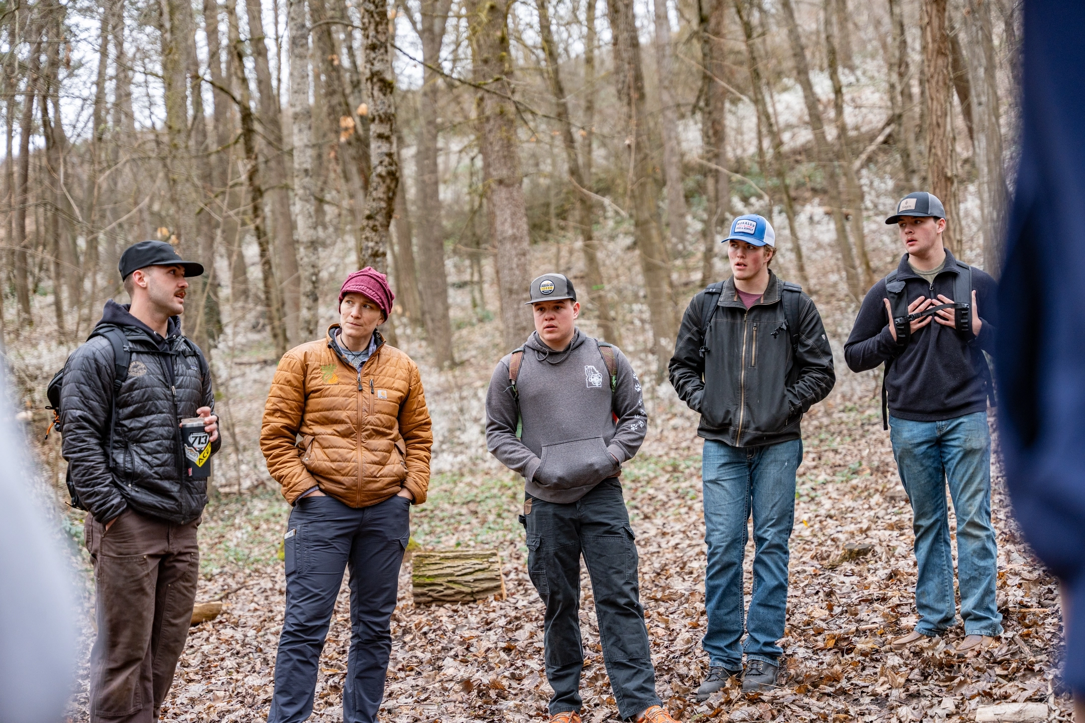 Heather Heward, senior fire ecology and management instructor in the College of Natural Resources, leads a class on the University of Idaho campus in Moscow, ID March 20, 2025.