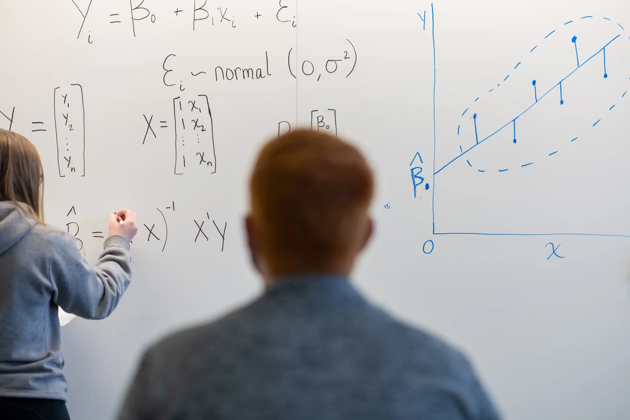 Stock photos of Mathematics students at the IRIC