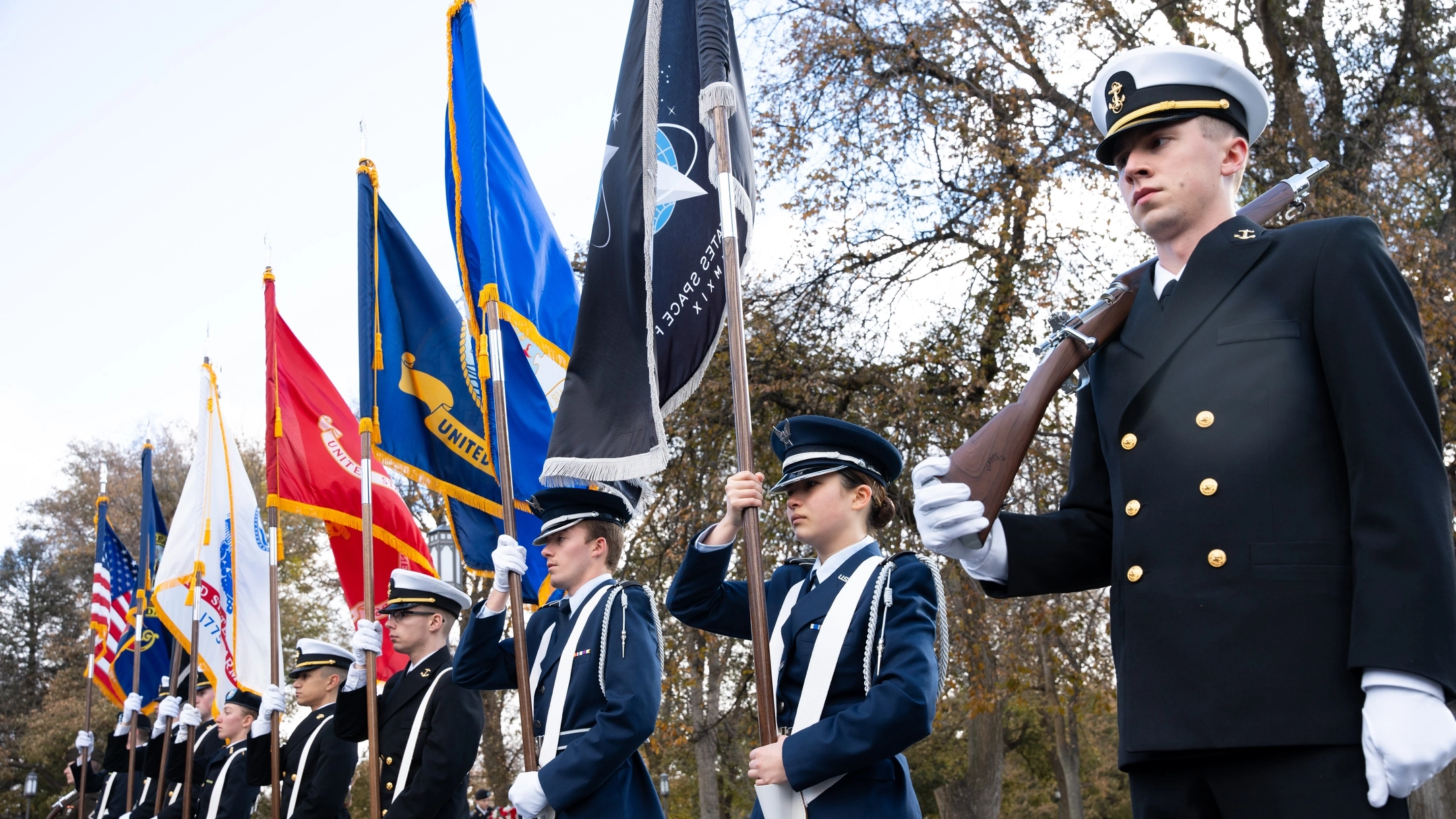 ROTC wreath laying ceremony for Veterans Day