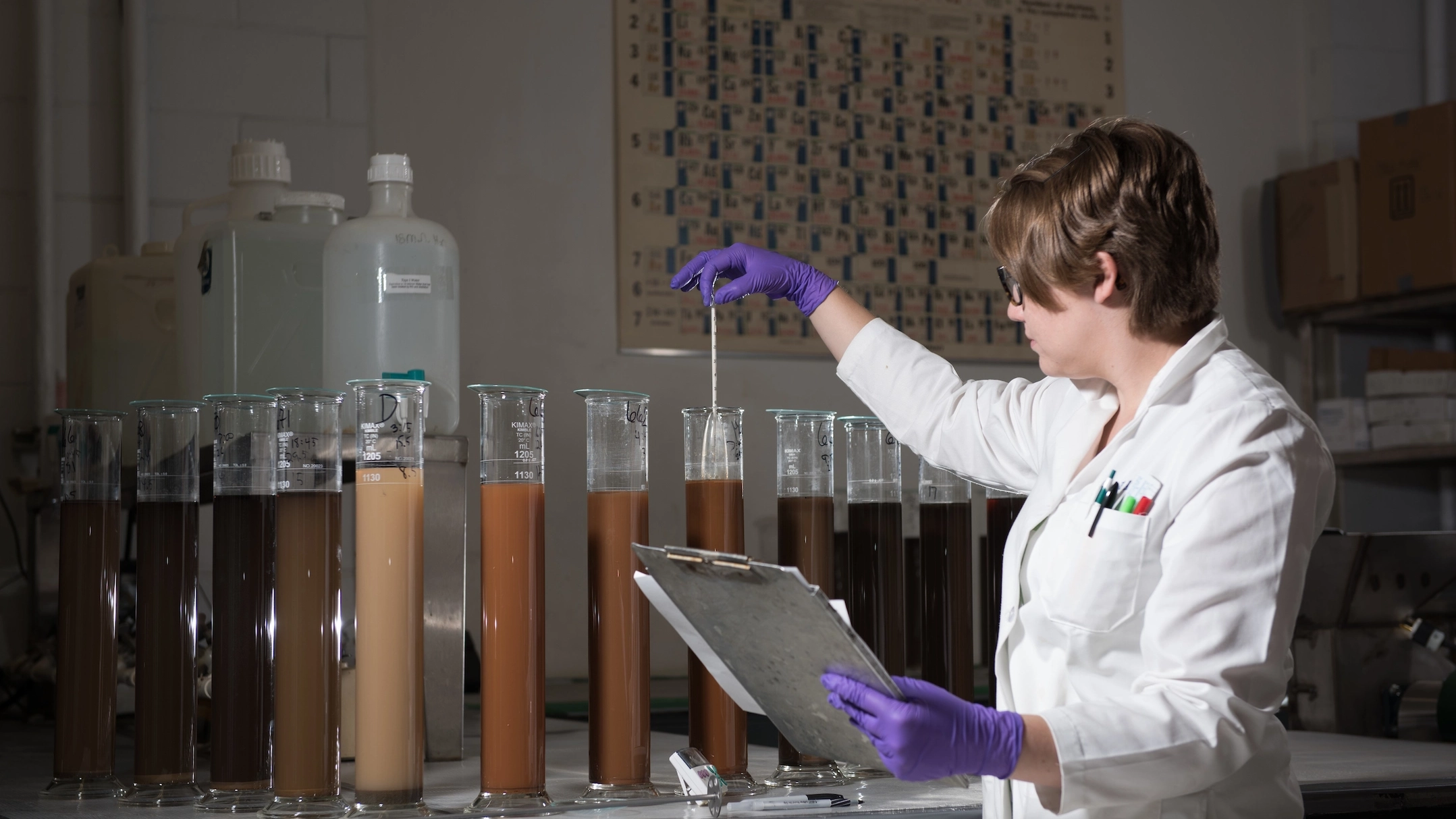 Analytical Sciences Lab employees testing samples for clientsAnalytical sciences laboratory 2017 photoshoot