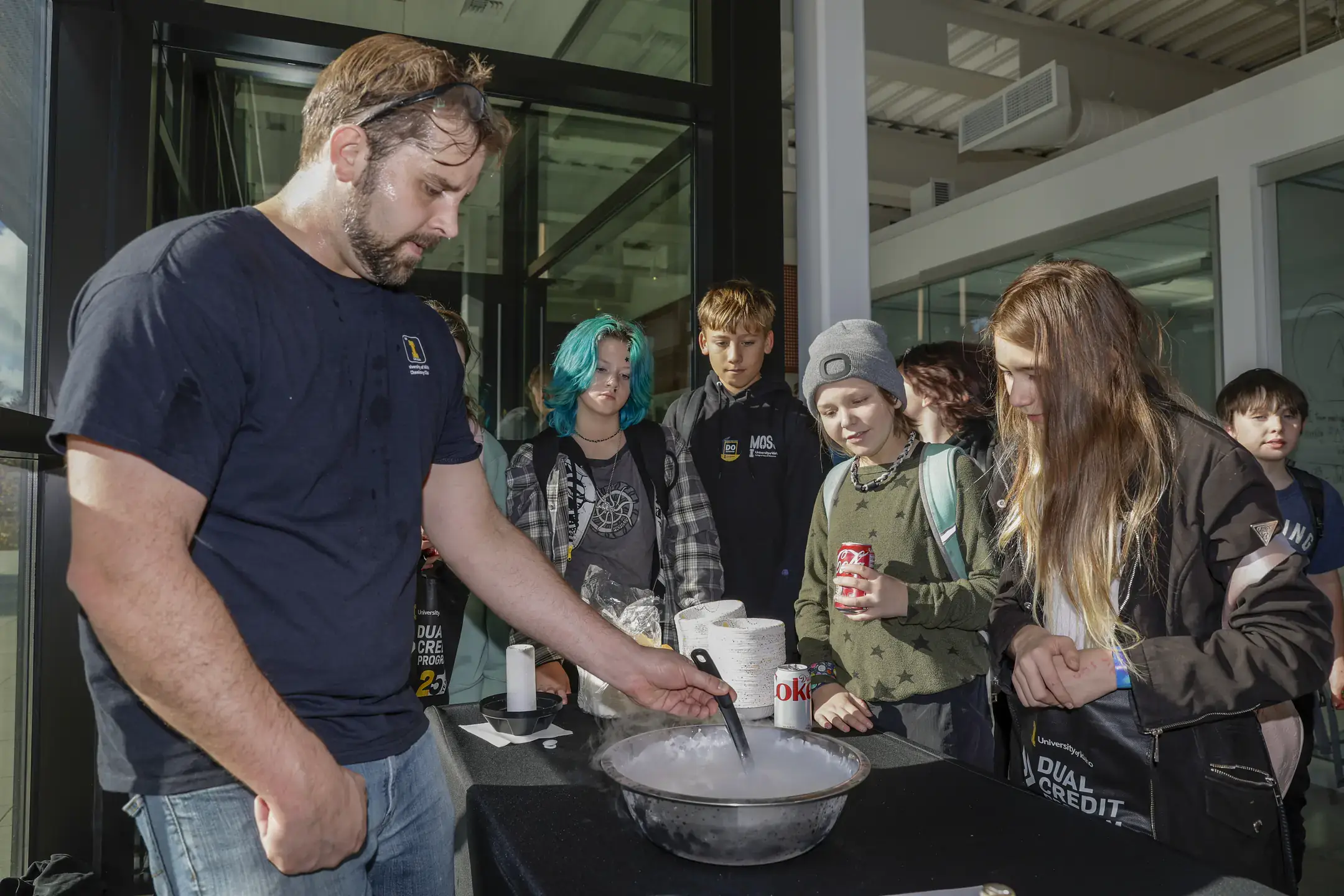 Vandal Science Day at the Integrated Research and Innovation Center (IRIC) on Friday, November 7, 2025. Vandal Science Day is a free and open-to-the-public annual event hosted by University of Idaho's College of Science. This engaging day of discovery features hands-on workshops, presentations and interactive learning experiences led by College of Science faculty members and students. Participants of all ages are invited to explore various scientific fields and see science come to life.