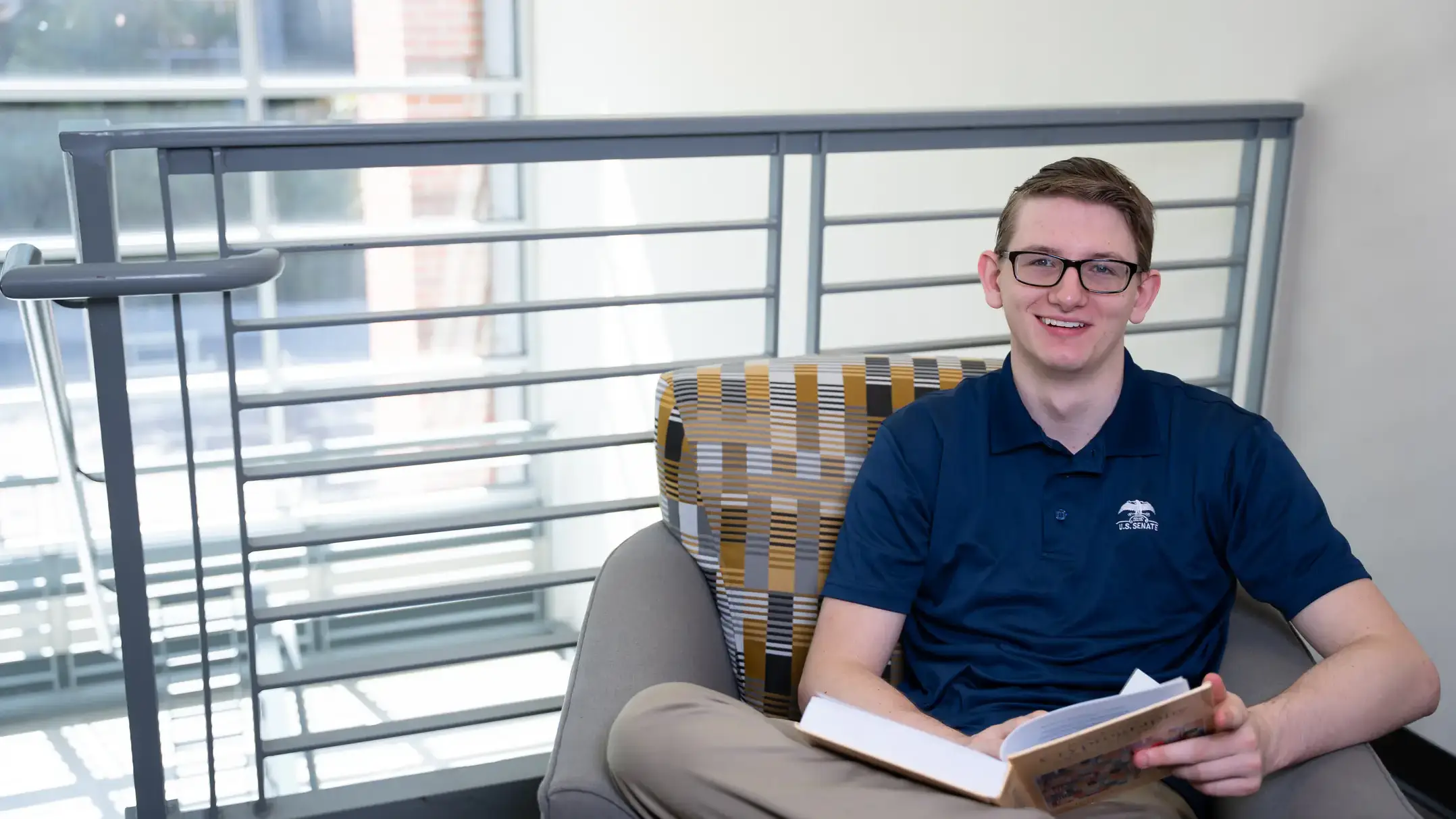 Austin Smith of CDA graduated early from high school and entered U of I as a 17-year-old junior who will graduate in 2024 with degrees in Math and Political Science. He won Pi Day last spring was a Congressional intern in Washington D.C. last summer.