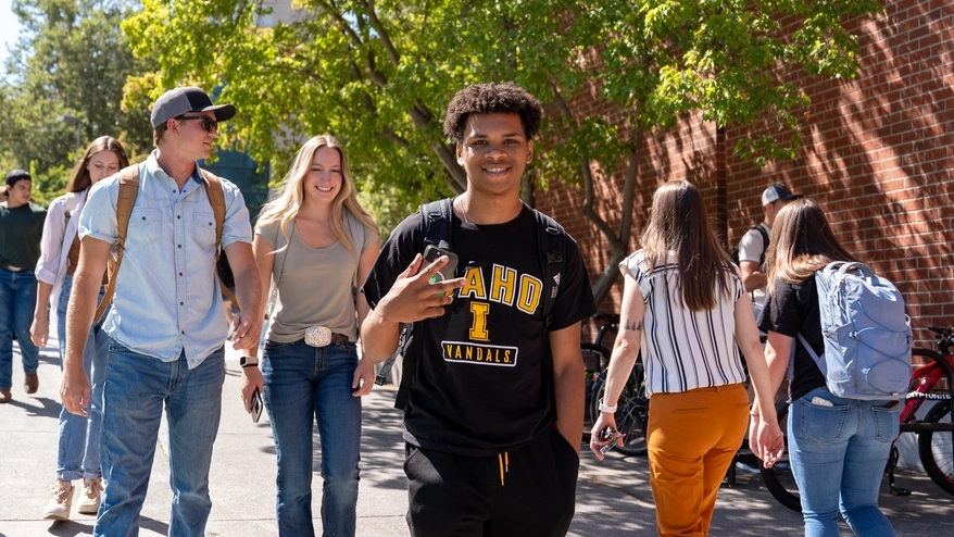 Photos of students and campus scenes on Monday, August 19, 2024 during the first day of classes for the fall semester.