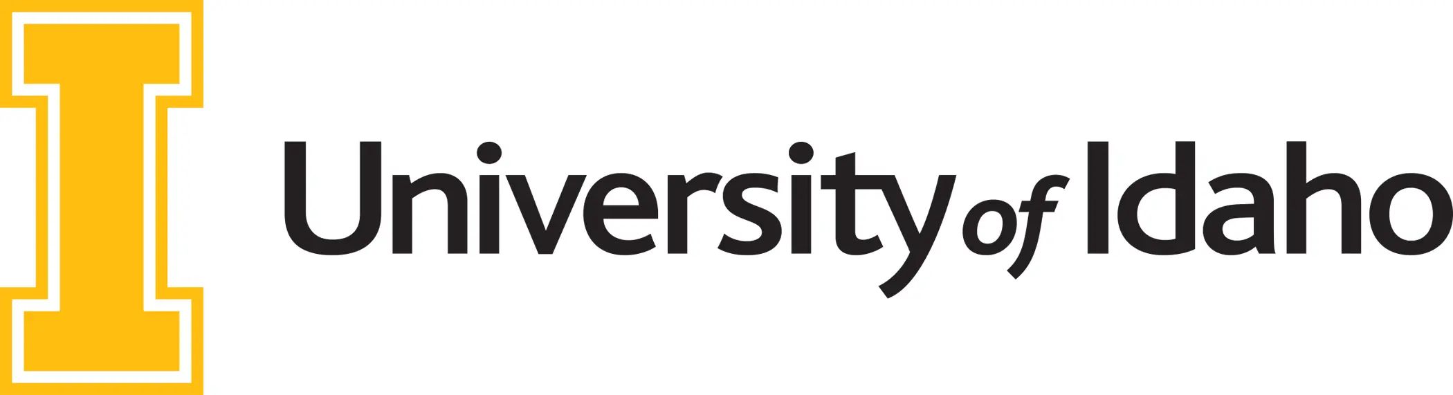 Horizontal University of Idaho Main full color logo PNG file in RGB mode with transparent background. Please select original file when downloading.