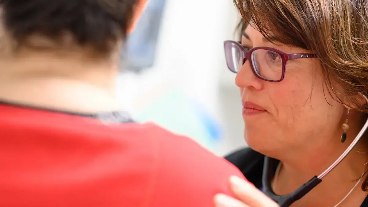 Physicians and healthcare providers working in rural communities connect to a care network via remote meetings hosted by ECHO Spoke to improve learning and patient outcomes.