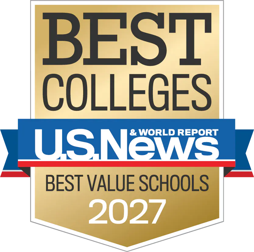 2027 Best Colleges badge from US News and World Report - Best Value Schools 2027.