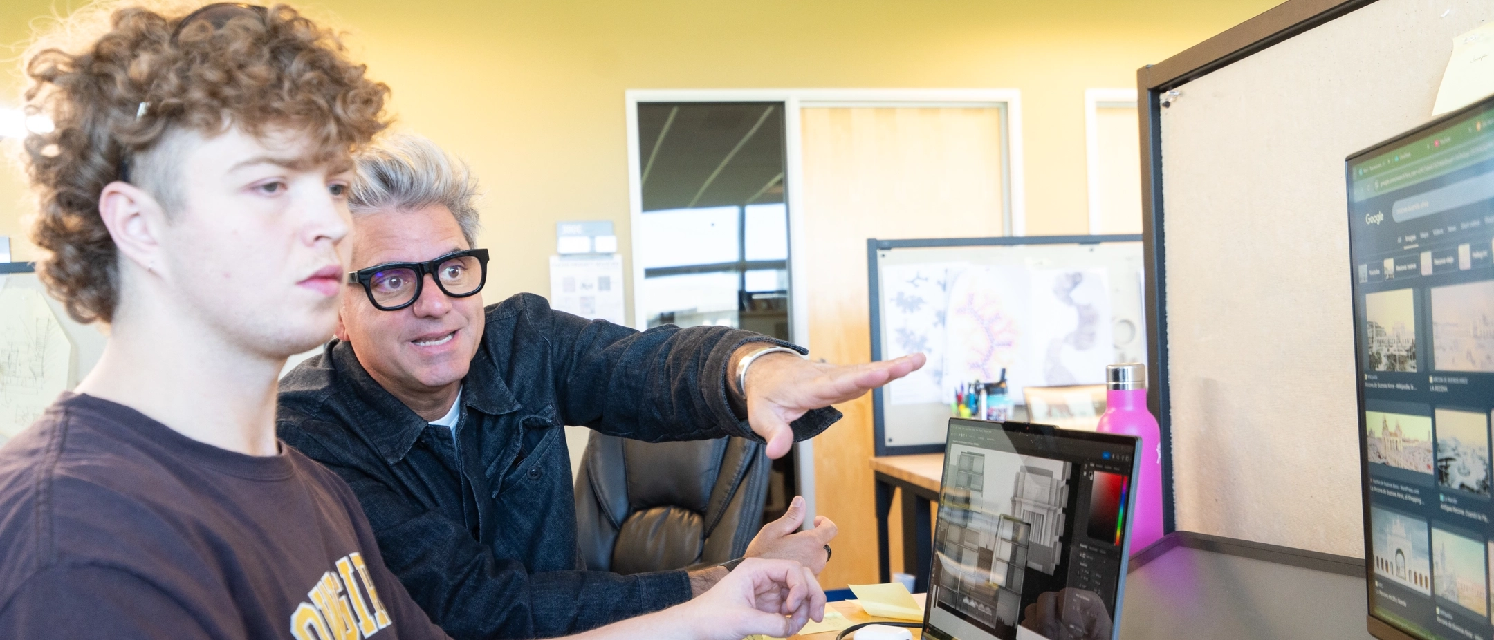The Integrated Design Lab (IDL) and Urban Design Center (UDC) are pictured Wednesday, April 30, 2025 at the University of Idaho Boise campus. Pictured is Emiliano Espasandin, Temporary Lecturer.