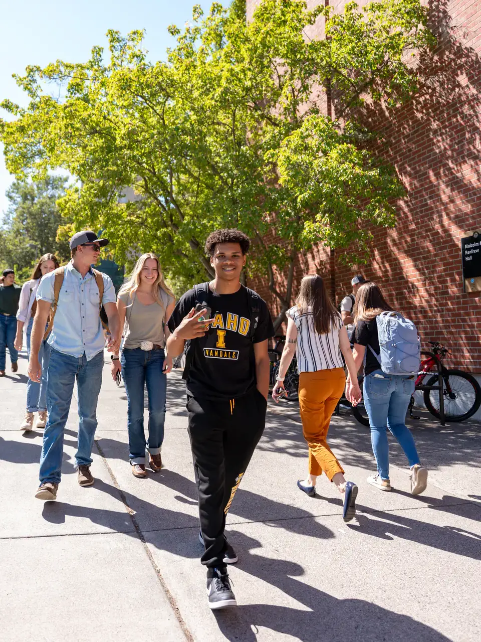 Photos of students and campus scenes on Monday, August 19, 2024 during the first day of classes for the fall semester.