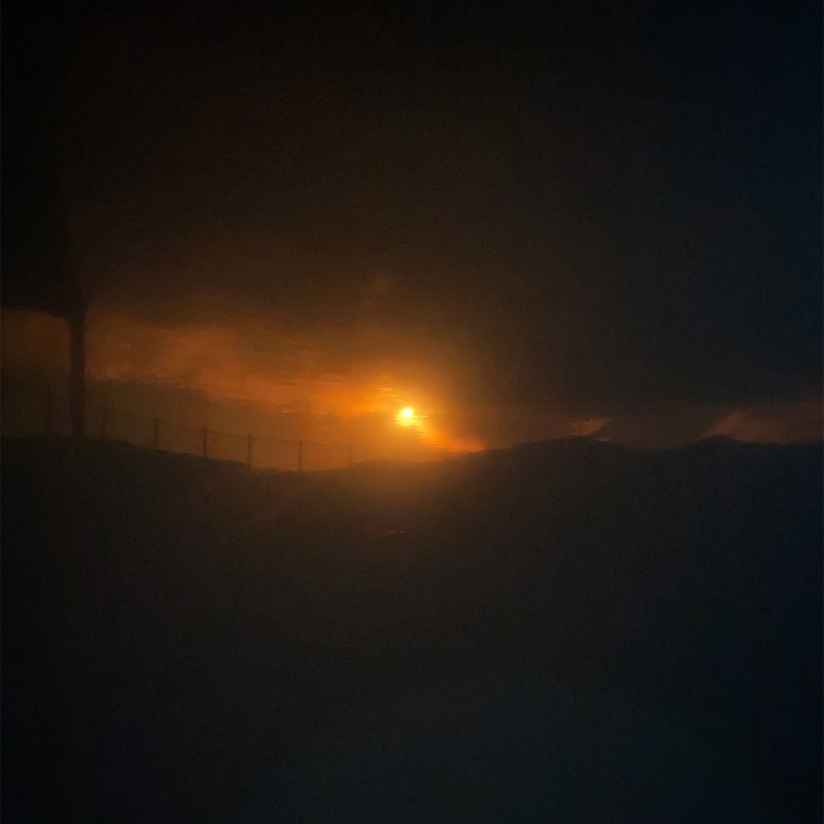 Sunset.