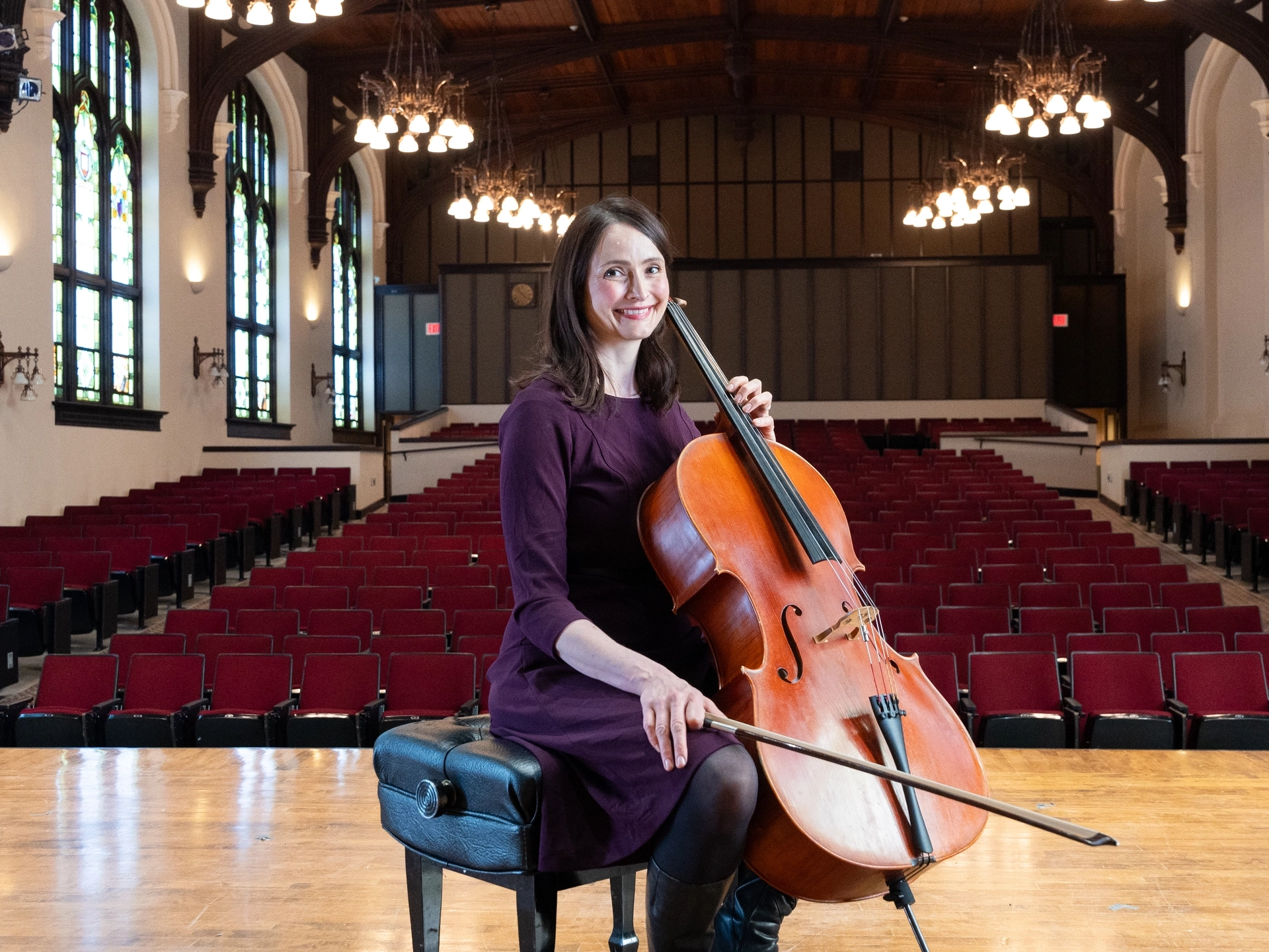 Miranda Wilson, professor of cello at the Lionel Hampton School of Music.