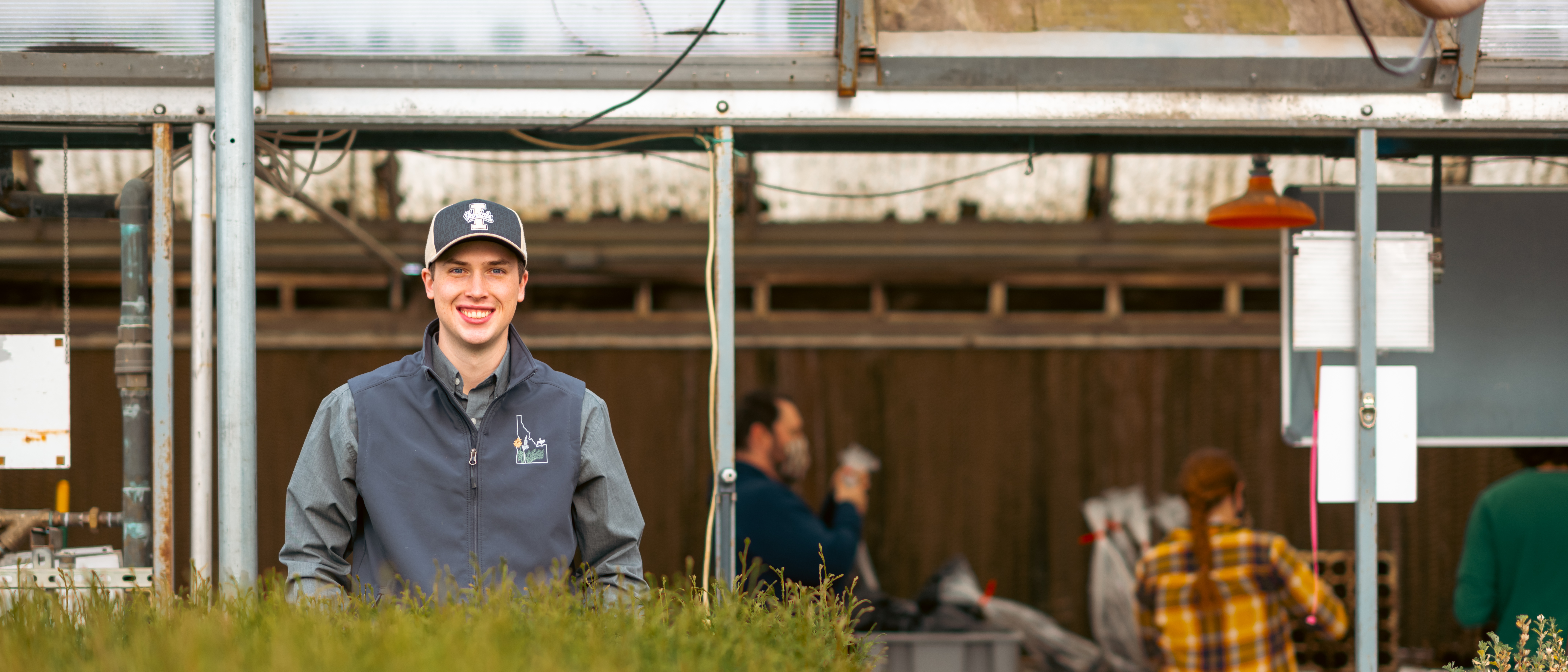University of Idaho College of Natural Resources staff Matthan Hale in Pitkin Nursery