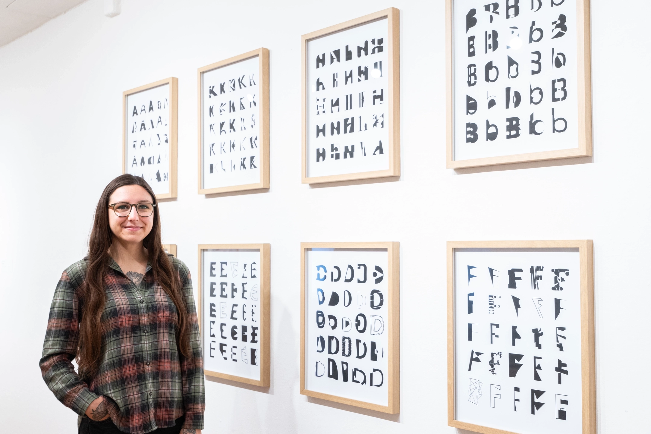 The MFA Exhibition, held in the Ridenbaugh Gallery and Reflections Gallery, is photographed Friday, March 28, 2025.