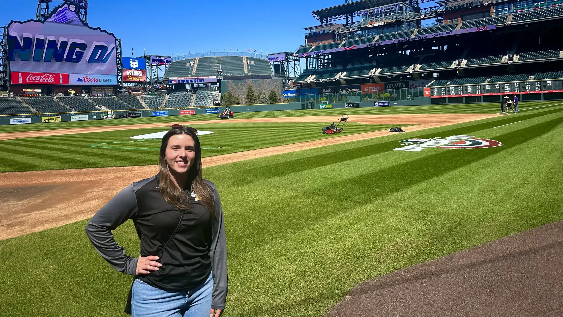 Kennedy LaFountaine on the T-Mobile Park baseball field