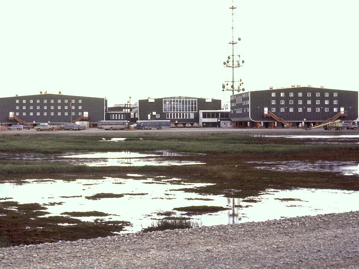 Building built next to gelisol