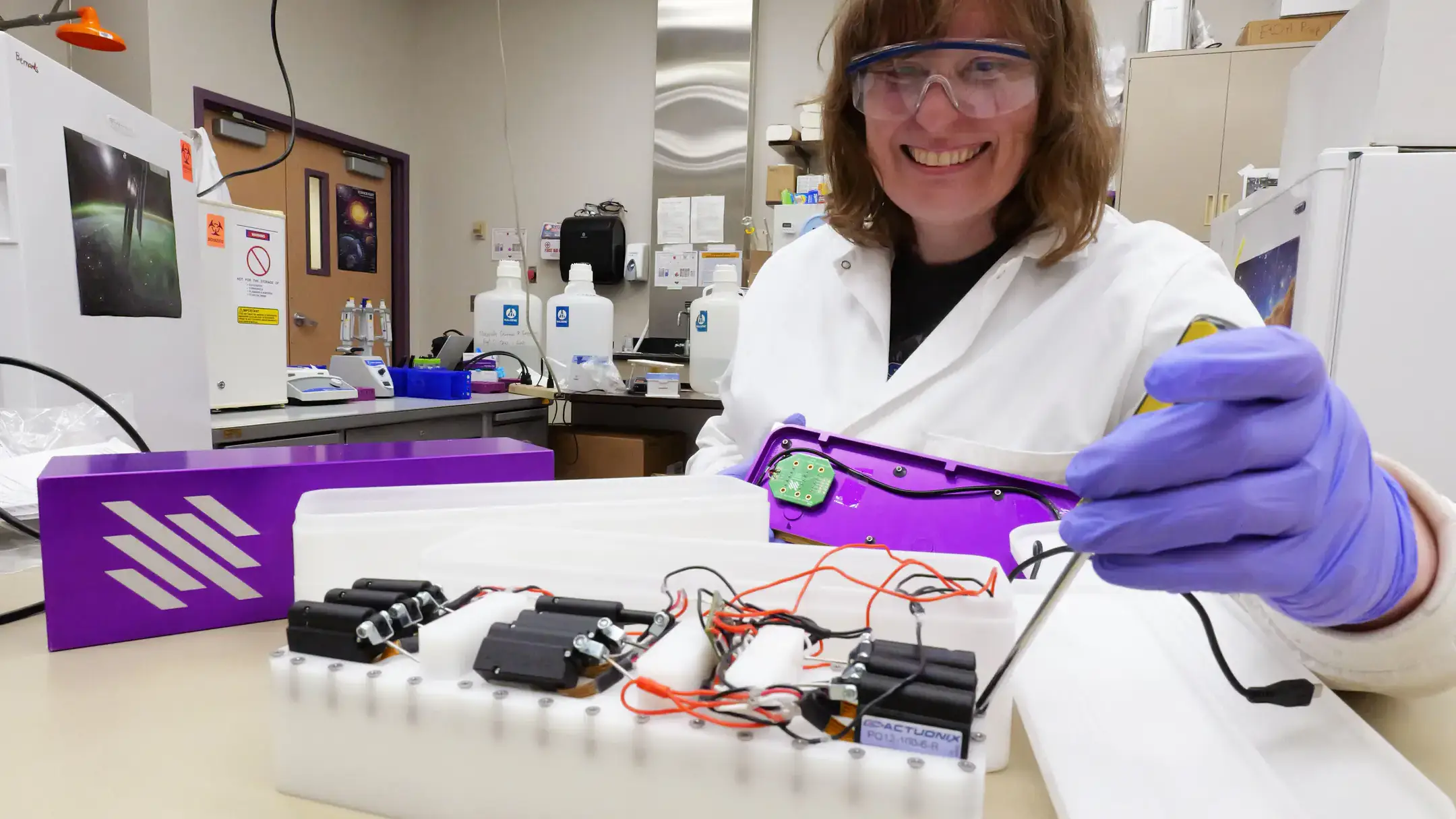University of Idaho student-led research is headed to NASA’s International Space Station (ISS) to help astronauts stay healthy in space, extend mission success and deepen our understanding of the galaxy we live in. Research led by U of I College of Engineering Professor Matthew Bernards and Chemical Engineering Graduate Student Adrienne Shea, is focused on developing a bacteria adhesion resistant coating for use in space vehicles to protect astronauts from sickness and disease.