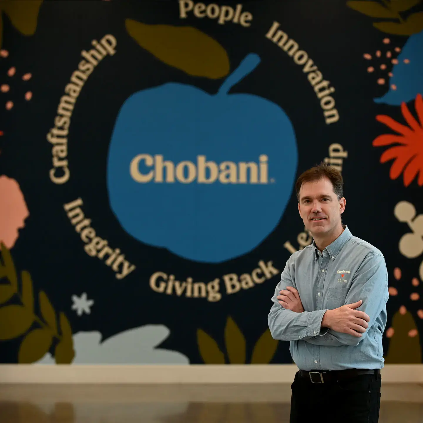 Peter Krell, a senior food scientist with Chobani, is pictured at the company’s plant in Twin Falls, Idaho.
