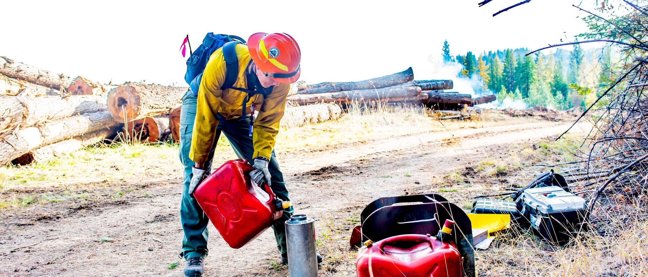 College of Natural Resources prescribed burn in the Ӱֱ Experimental Forest