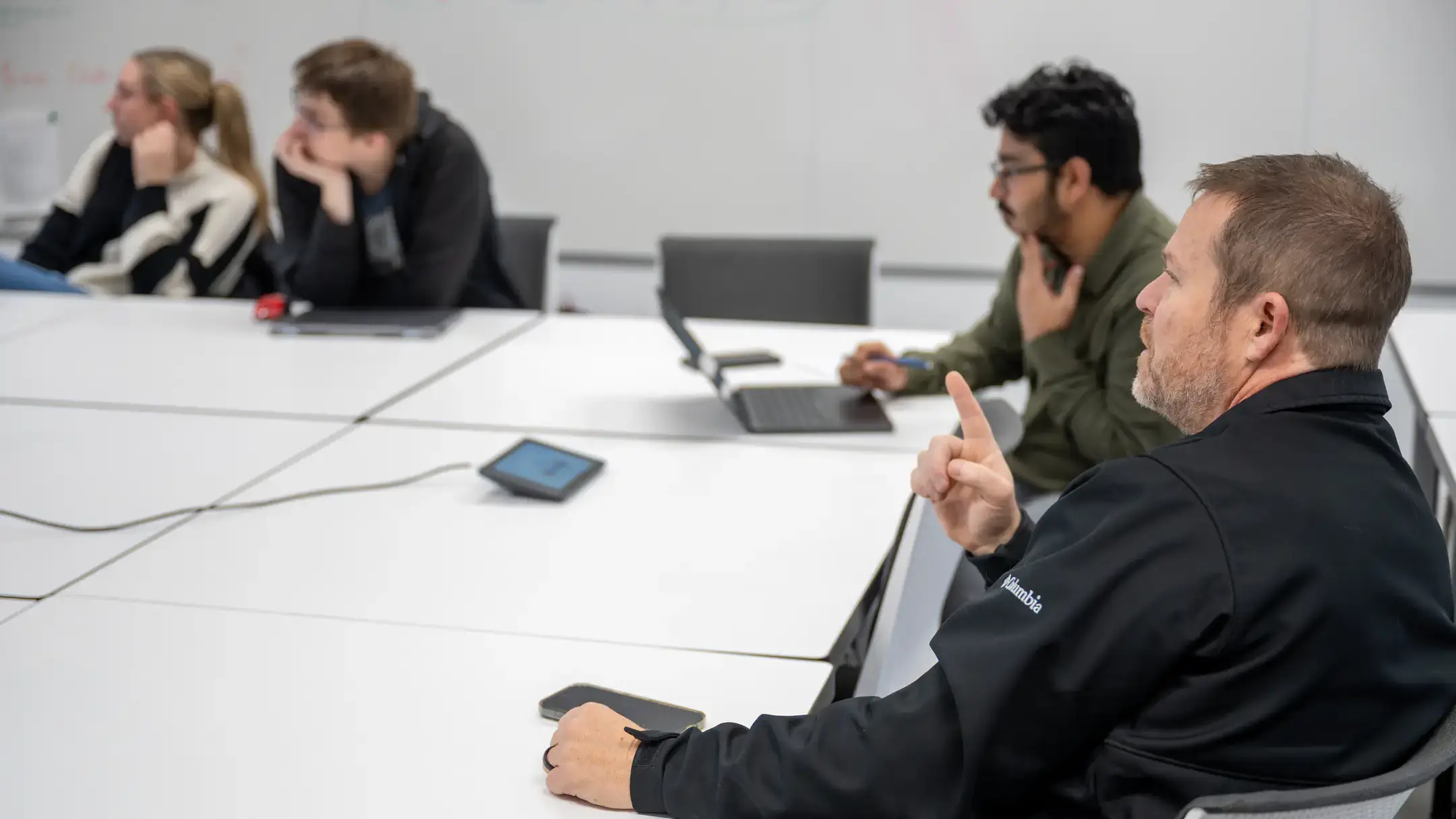 Researchers from the College of Agricultural and Life Sciences, and the College of Science, have teamed up to pioneer the use of computer modeling to develop new classes of fungicides for use in potato production. Pictured at right is Marty Ytreberg, professor in the Department of Physics.